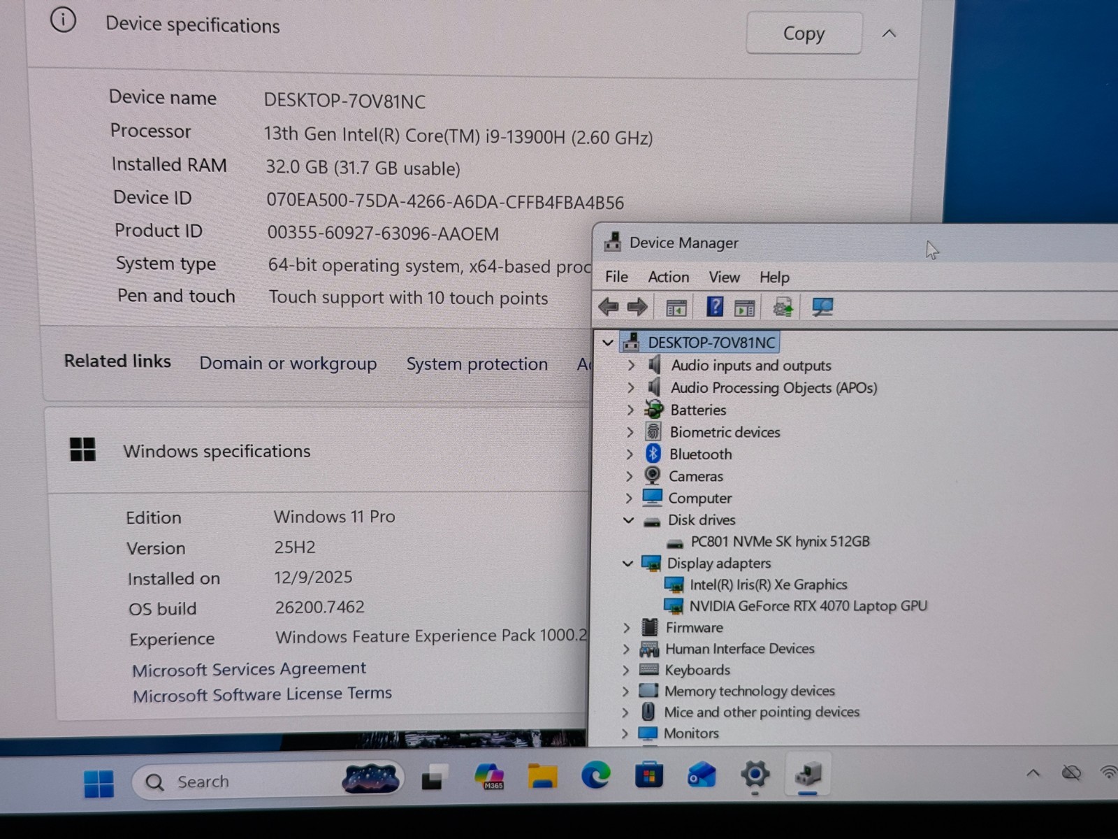 Dell Xps 9530 i9-13900h 32gb DDR5 Ram 4070 RTX GPU 512gb SSD 15.6″ OLED 3.5K W11