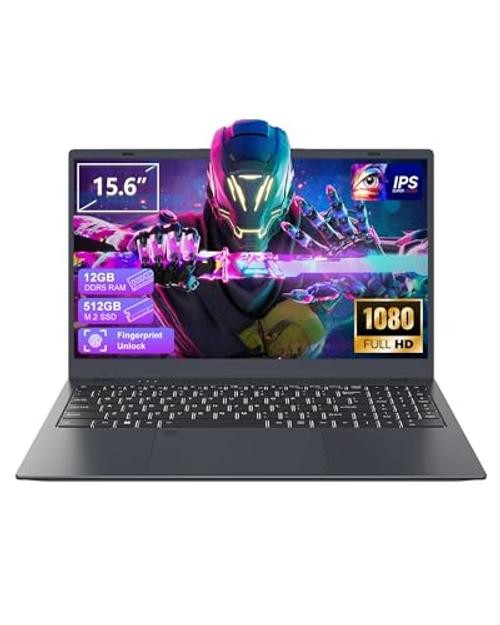 Laptop with 12GB RAM 512GB SSD, 15.6 Inch FHD Laptop Computer, N95 512 GB