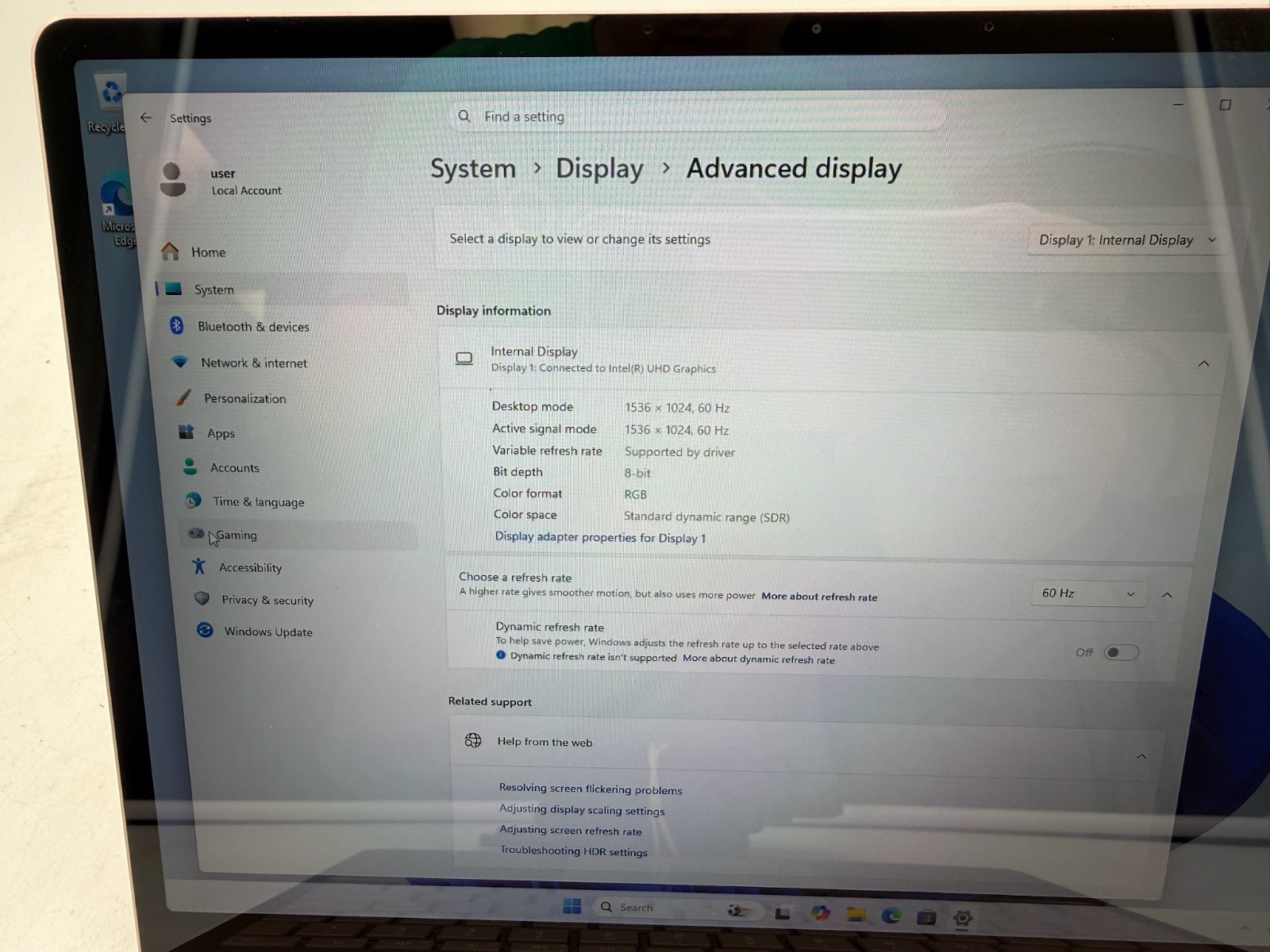Microsoft Surface Laptop Go 1943 12.4″ 128 GB SSD 8 GB RAM i5-1035G1 Win 11 Home