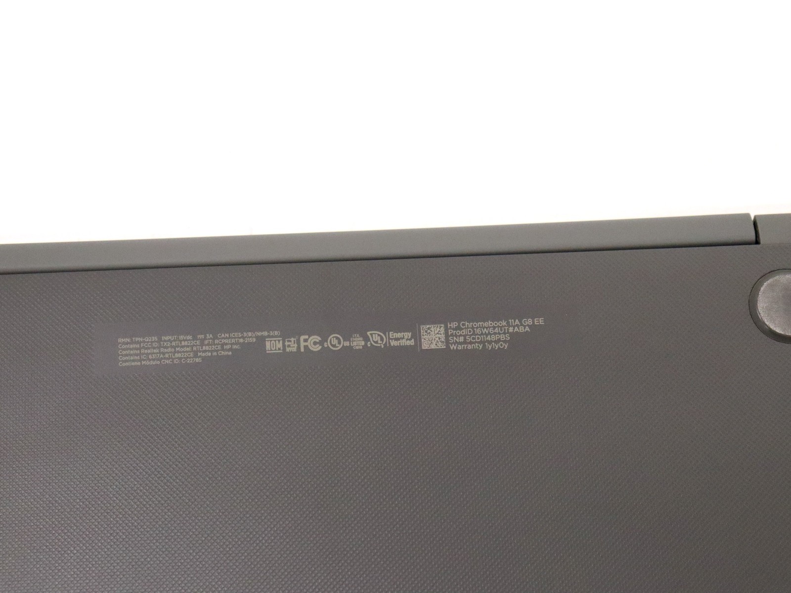 HP Chromebook 11A G8 EE 11.6″ AMD A4-9120C 4GB RAM 32GB eMMC 16W64UT#ABA