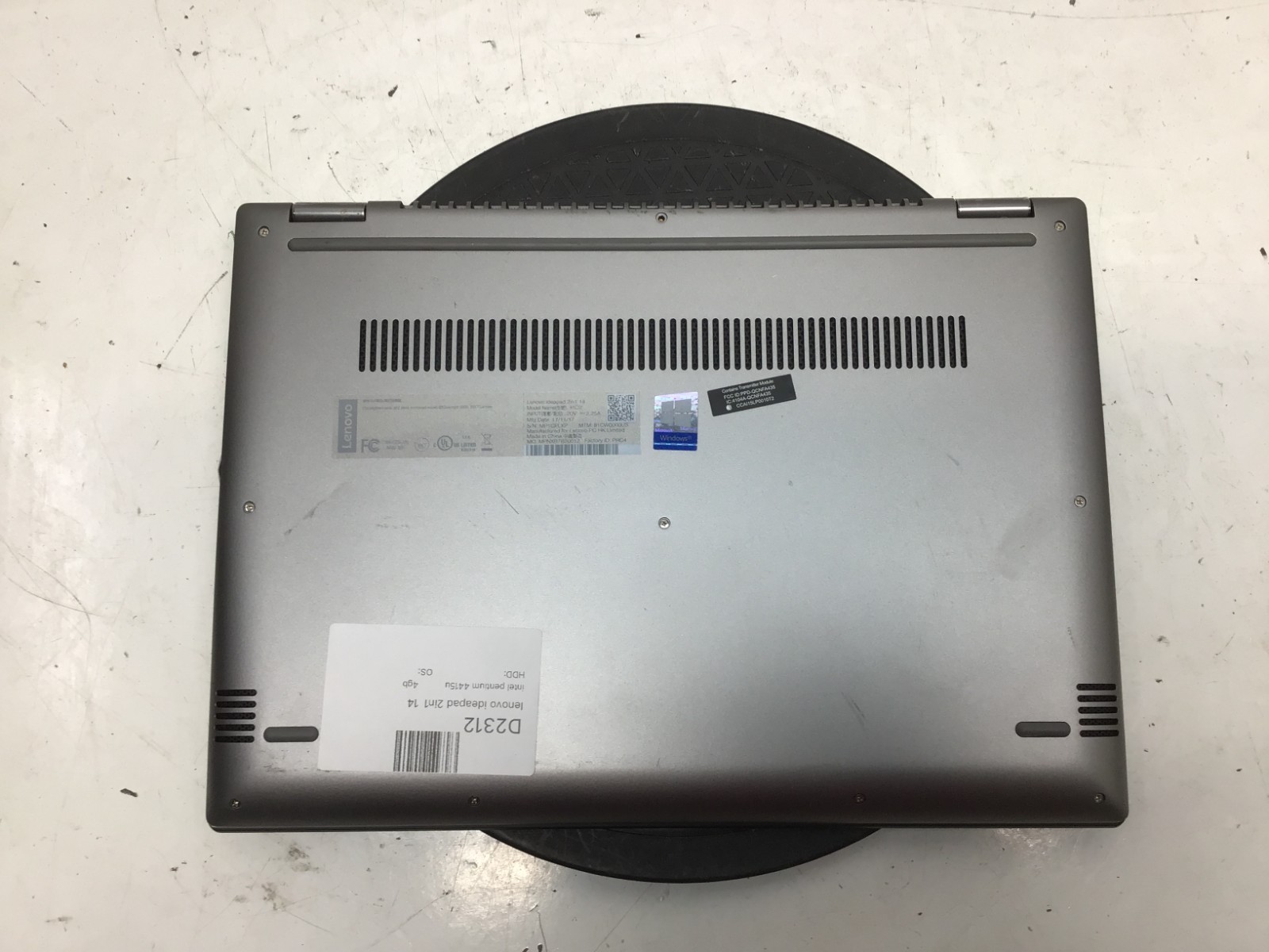Lenovo IdeaPad 2in1-14 Type 81CW Intel Pentium 4415u 4GB NO HDD