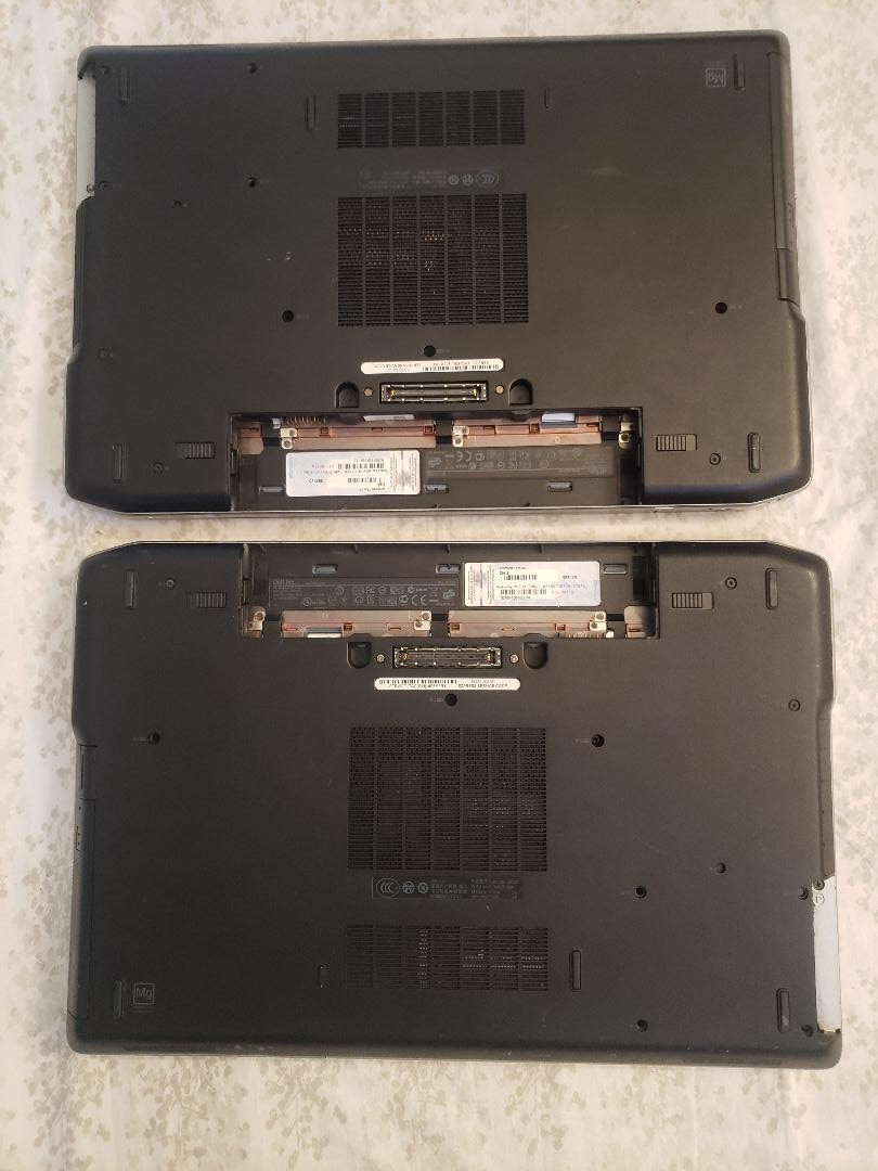 Lot of ( 2 ) Dell 15.6″E6520 i5-2520M 2.50GHz 8GB, NO Adapter, HDD ,Battery
