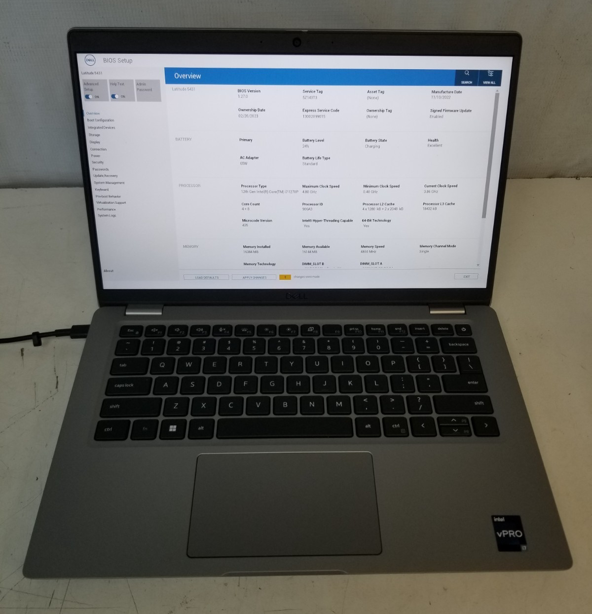 Dell Latitude 5431 14″ Intel i7-1270P 16GB DDR5 NO HDD NO OS/ FREE DELIVERY