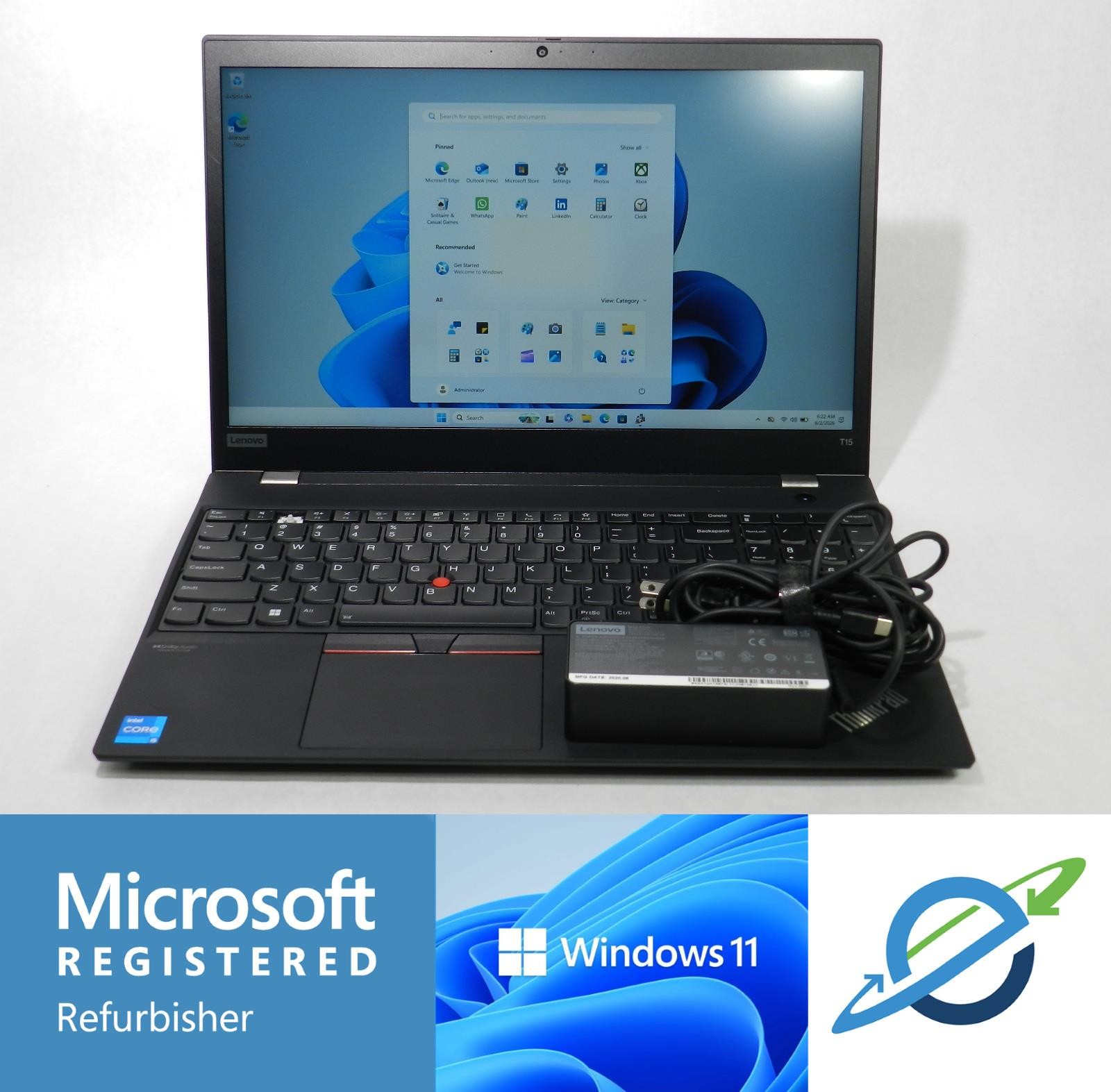 LENOVO THINKPAD T15 GEN 2 | i5-1135G7 | 256GB SSD | 8GB | WIN11PRO | SEE DESCR.