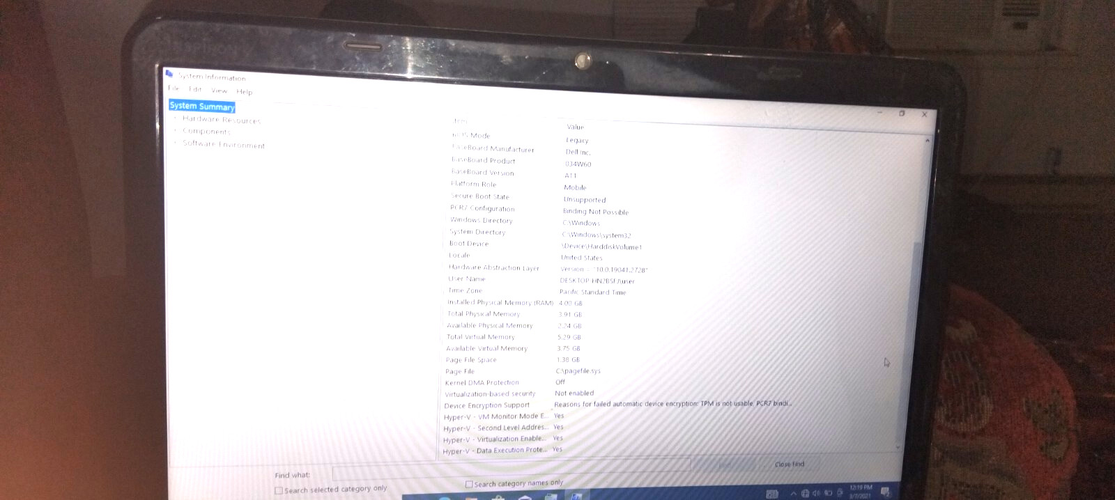 Dell Inspiron 15 15.6″ (Intel Core i5-1035G1, 4GB RAM.
