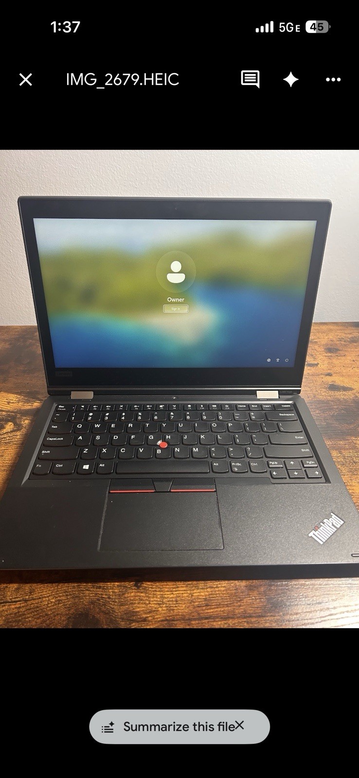 Lenovo ThinkPad L380 Yoga 14″ Laptop i5-8350U 16GB 256GB SSD Touchscreen Win 11