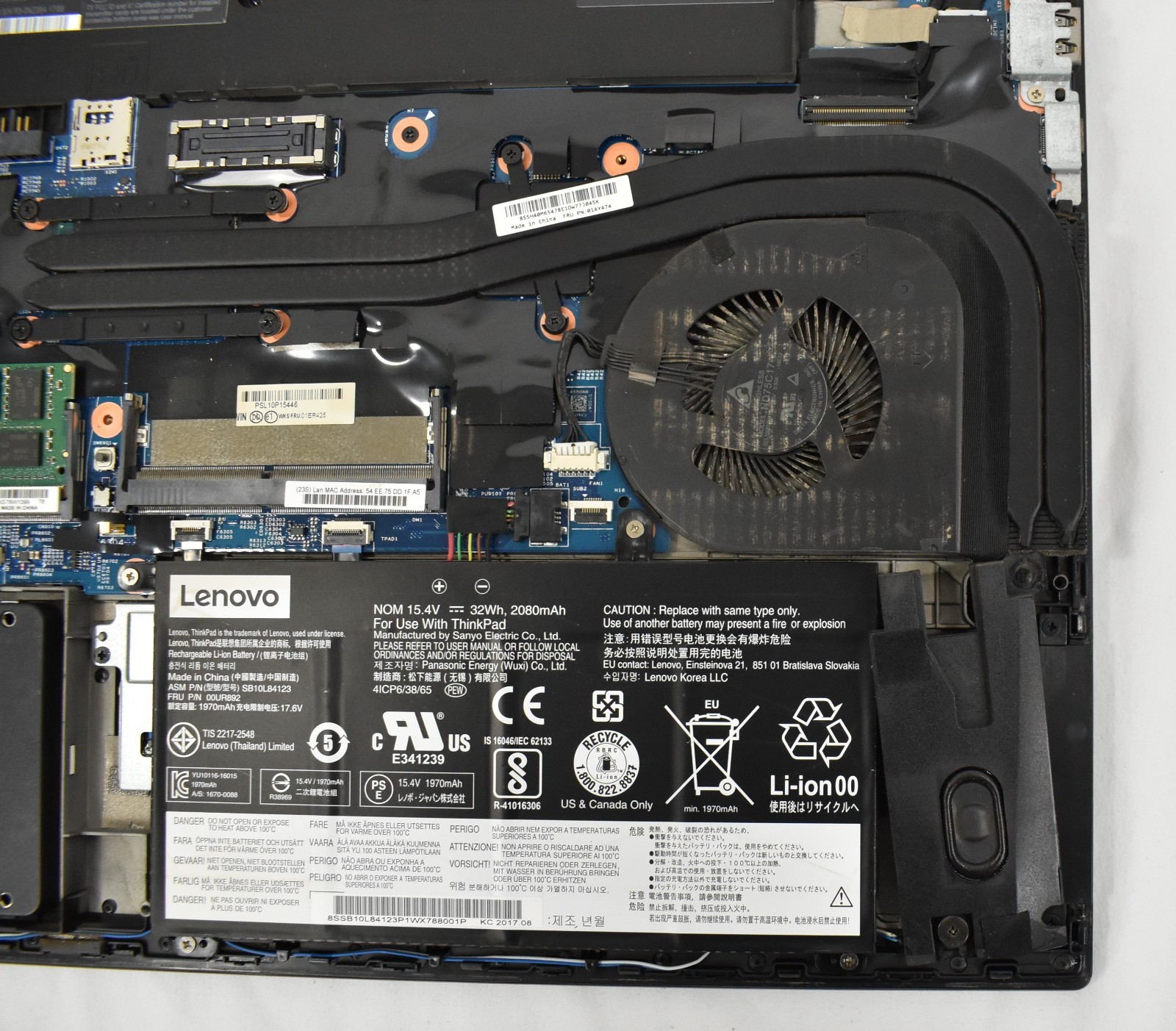 (2) Lenovo ThinkPad P51s i7-7500U 2.7GHz 16GB 240GB SSD No OS Parts or Repair