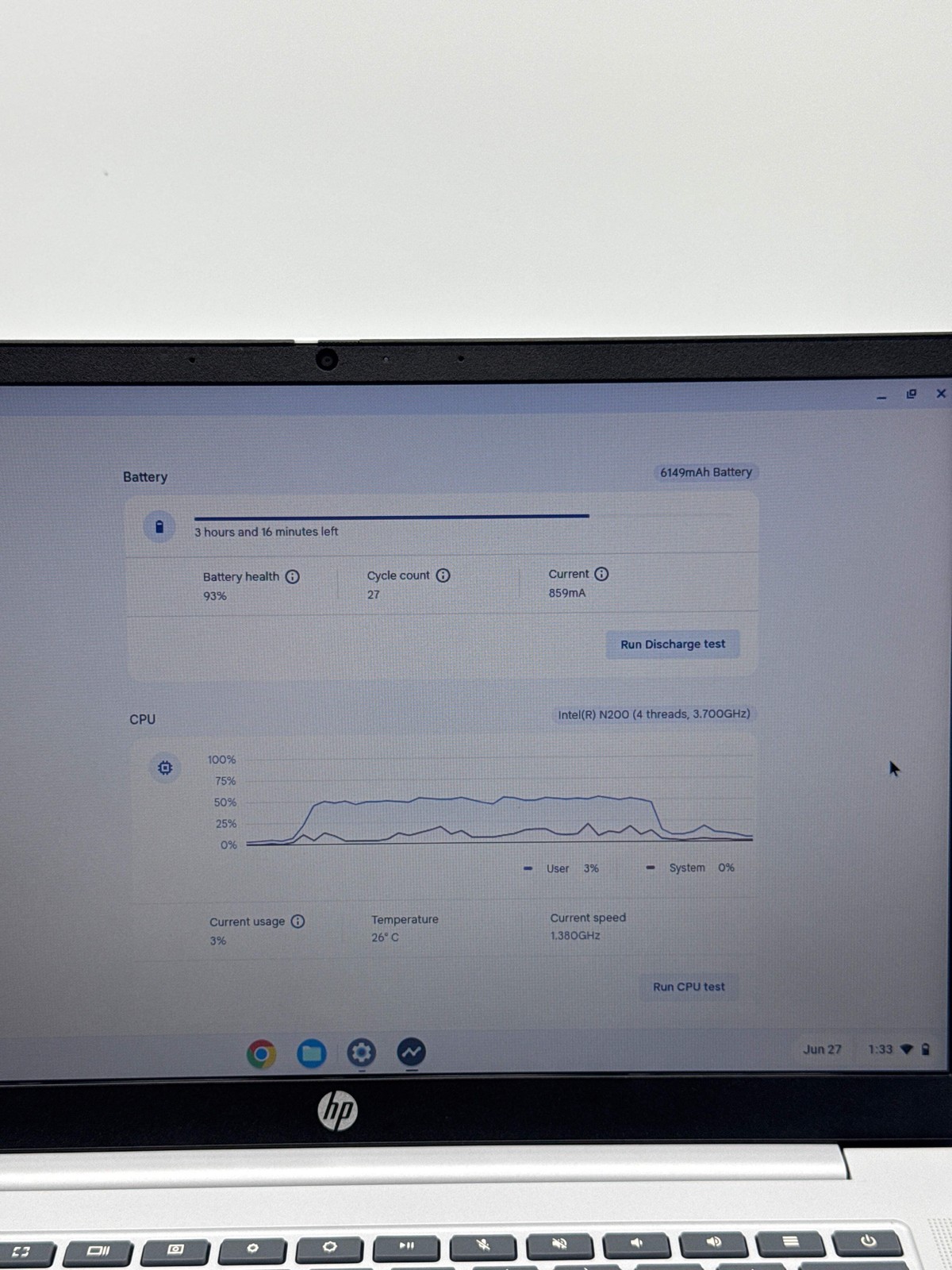 HP Chromebook 14a-nf0012tg 14″ Intel N200 4GB 128GB Chrome OS Laptop