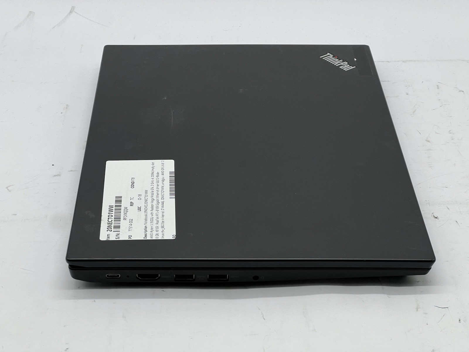 Lenovo ThinkPad E495, AMD Ryzen 5 3500U, 2.1GHz, 8GB RAM-No HDD/OS/Adapter
