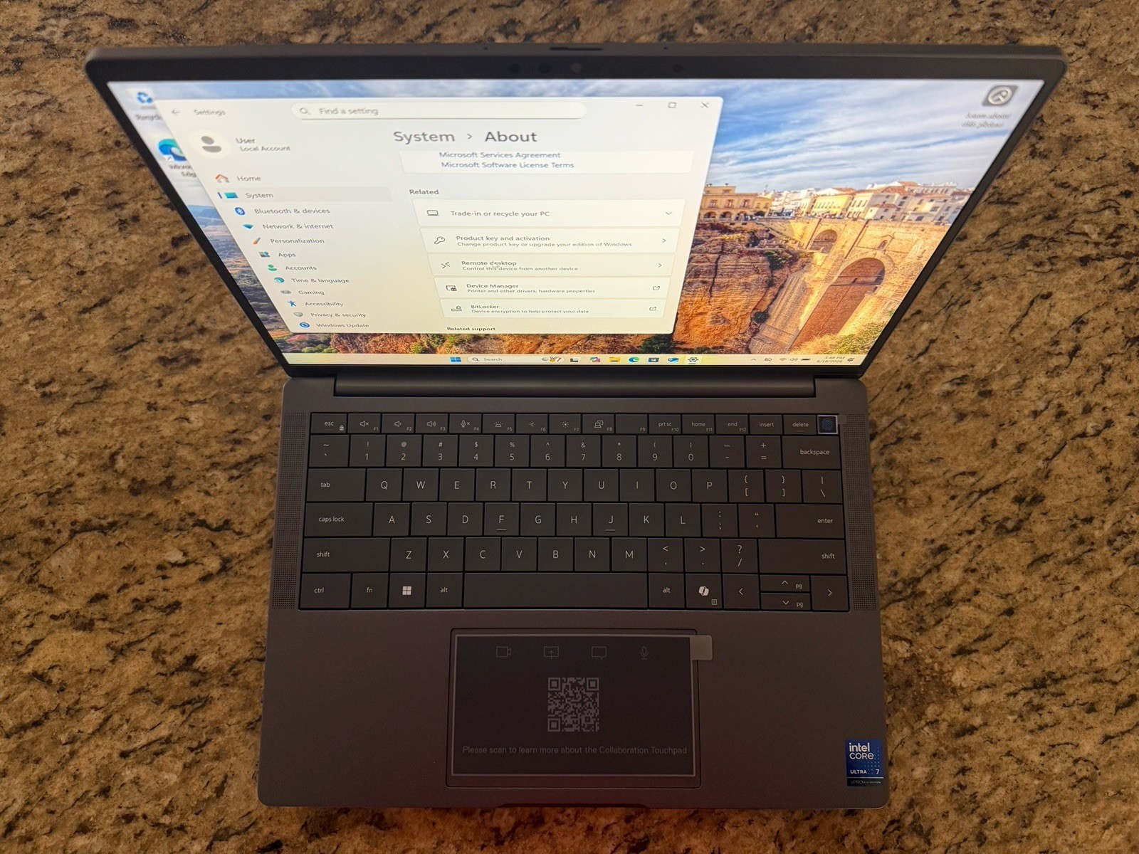 Dell Pro 14 Premium Laptop PA14250 32gb Ultra 7 268V Win11 Pro 256gb SSD