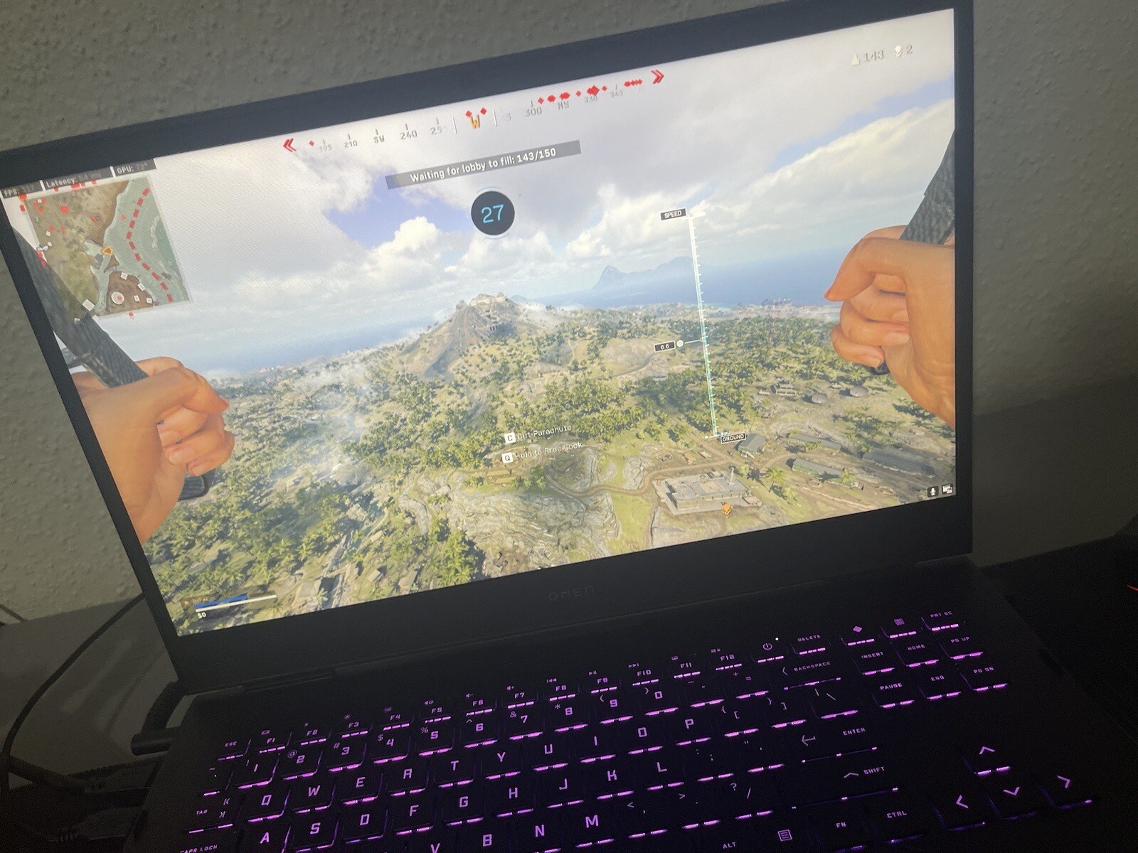HP OMEN – 16.1” QHD LAPTOP – 165 HERTZ- INTEL CORE I7-12700H- NVDIA 360 RXT