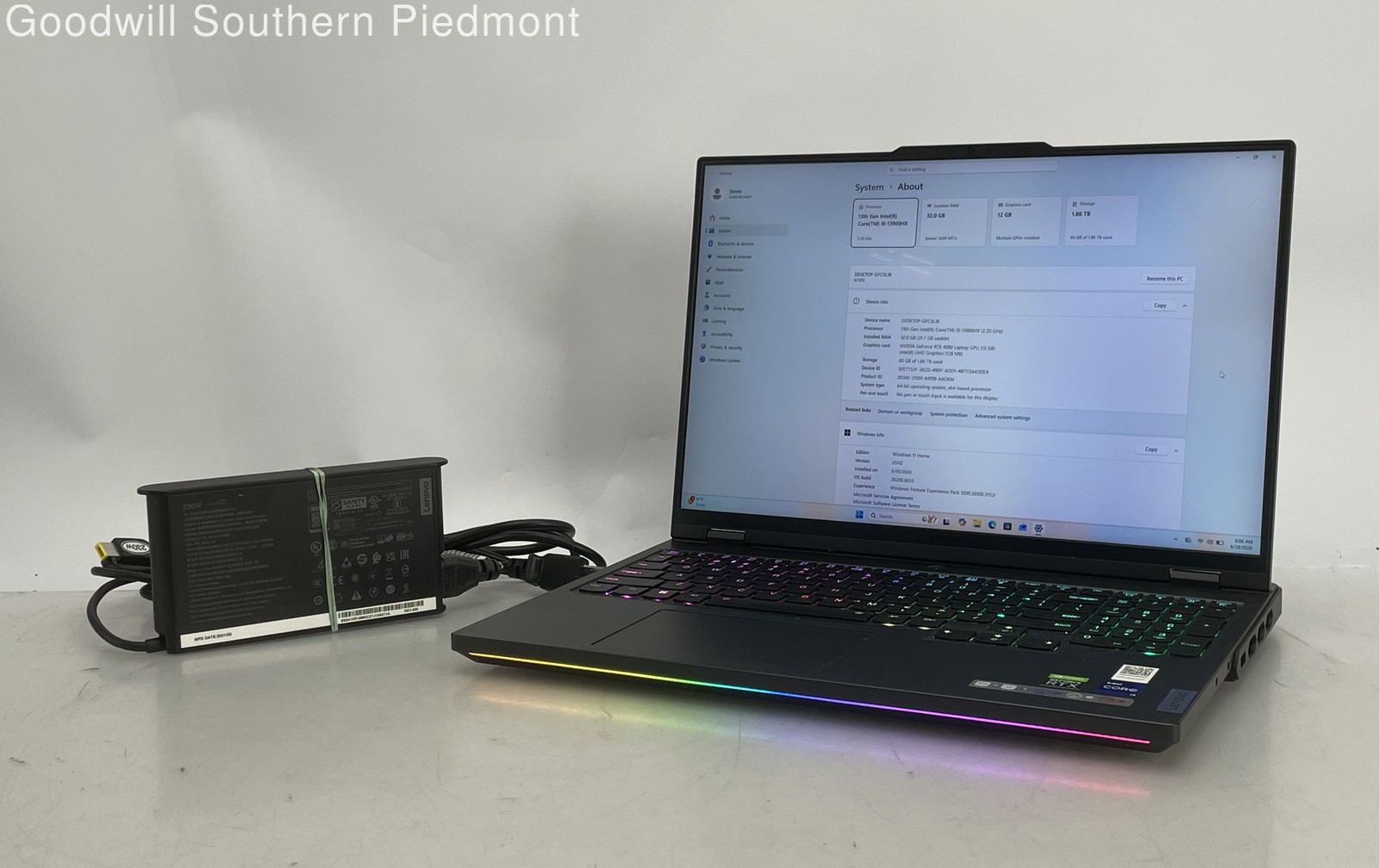 Lenovo Legion Pro 7-16IRX8H 240Hz Intel i9-13900HX 32GB RAM 2TB SSD RTX 4080