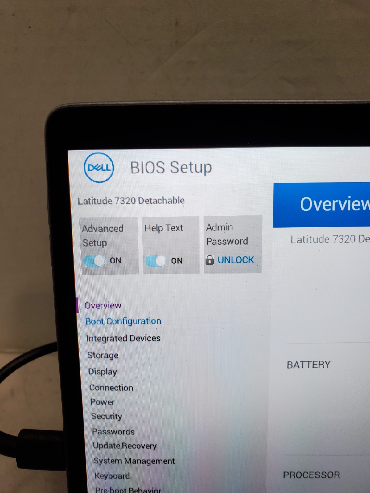 Dell Latitude 7320 Detachable I7-1180G7 16GB No SSD/OS! NO KEYBOARD BIOS PW! #69