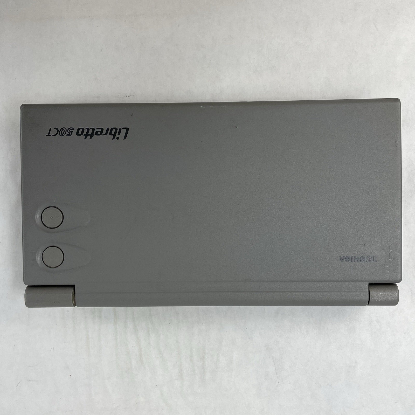 Toshiba Libretto 50 ct 6″ Intel Pentium 16 MB RAM No HDD/OS/AC/Battery – READ