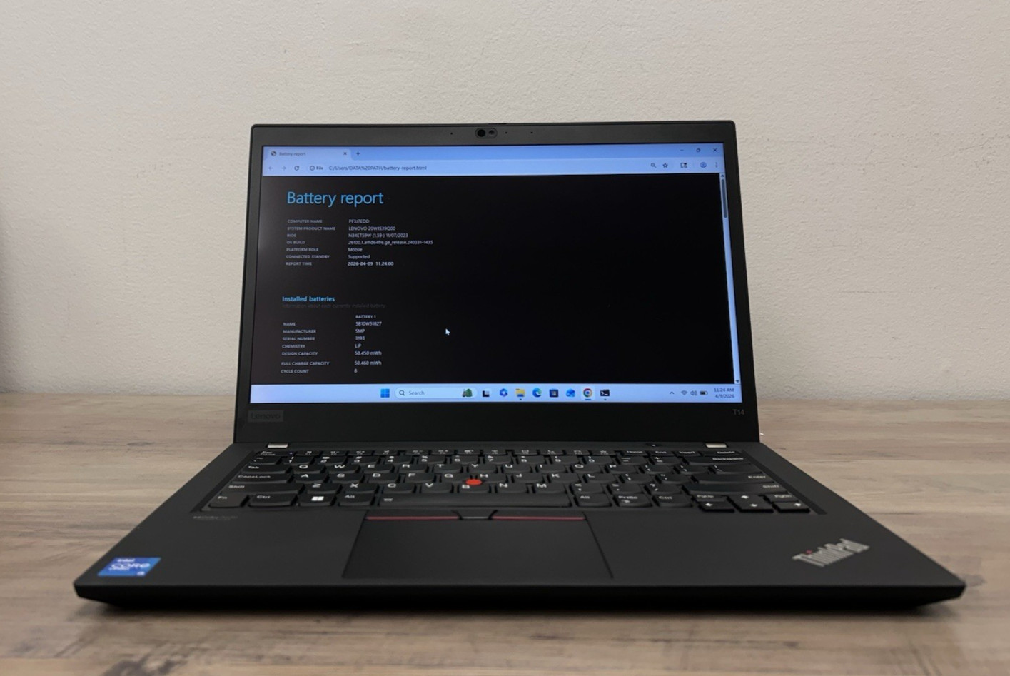 Lenovo ThinkPad T14 Gen 2 | 20W1S39Q00 14″ i5-1145G7 3.0GHz 16GB Ram 256GB SSD