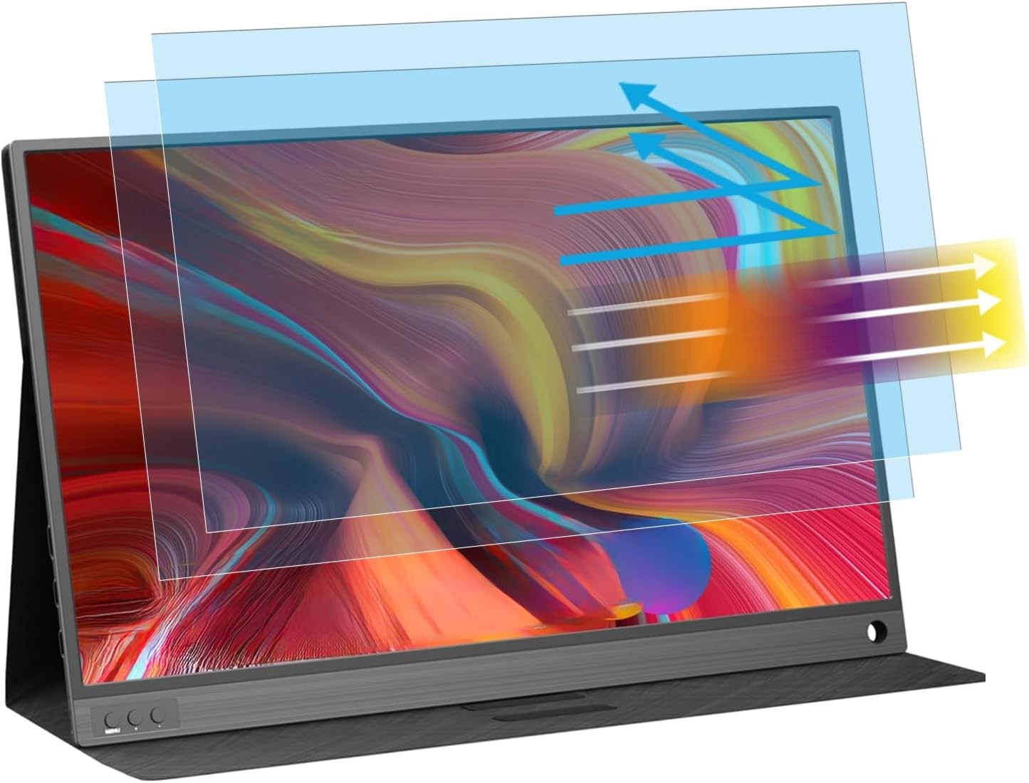 15.6 Inch Portable Screen Protector for ARZOPA, ASUS, MNN, KYY, Yxk, QQH Monitor