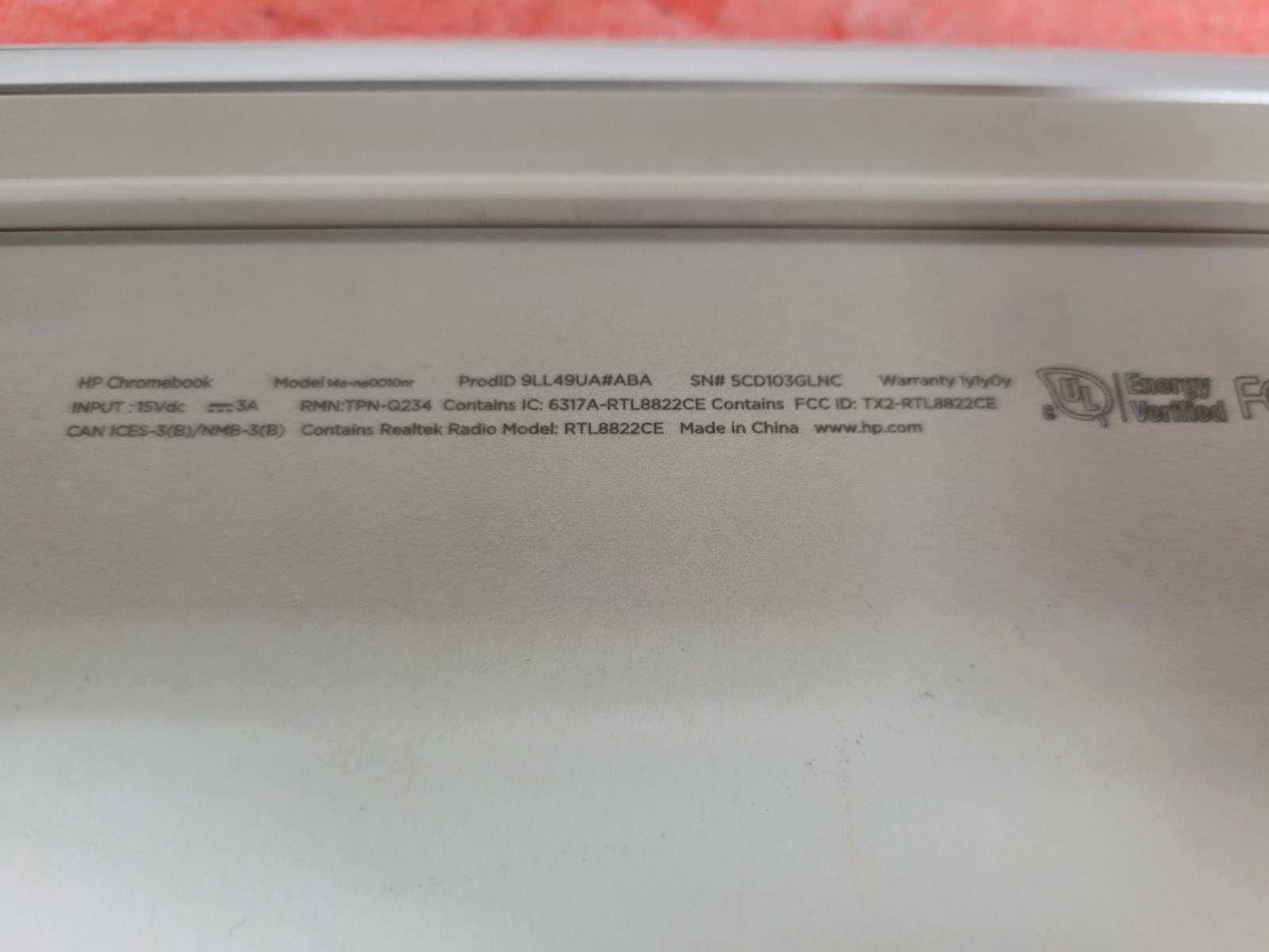 HP Chromebook 14a 14″ Intel Celeron N4020@1.10GHz 4GB 32GB w/PA | C729