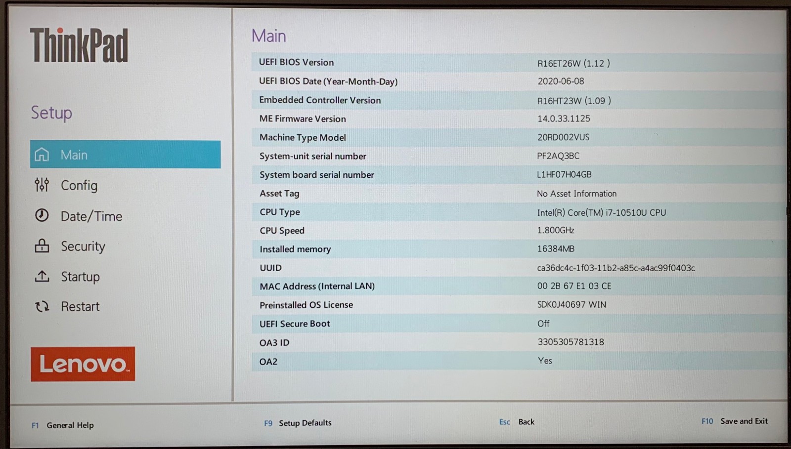 Lenovo ThinkPad E15 15.6″ Laptop i7-10510U 16GB RAM 512GB NVMe