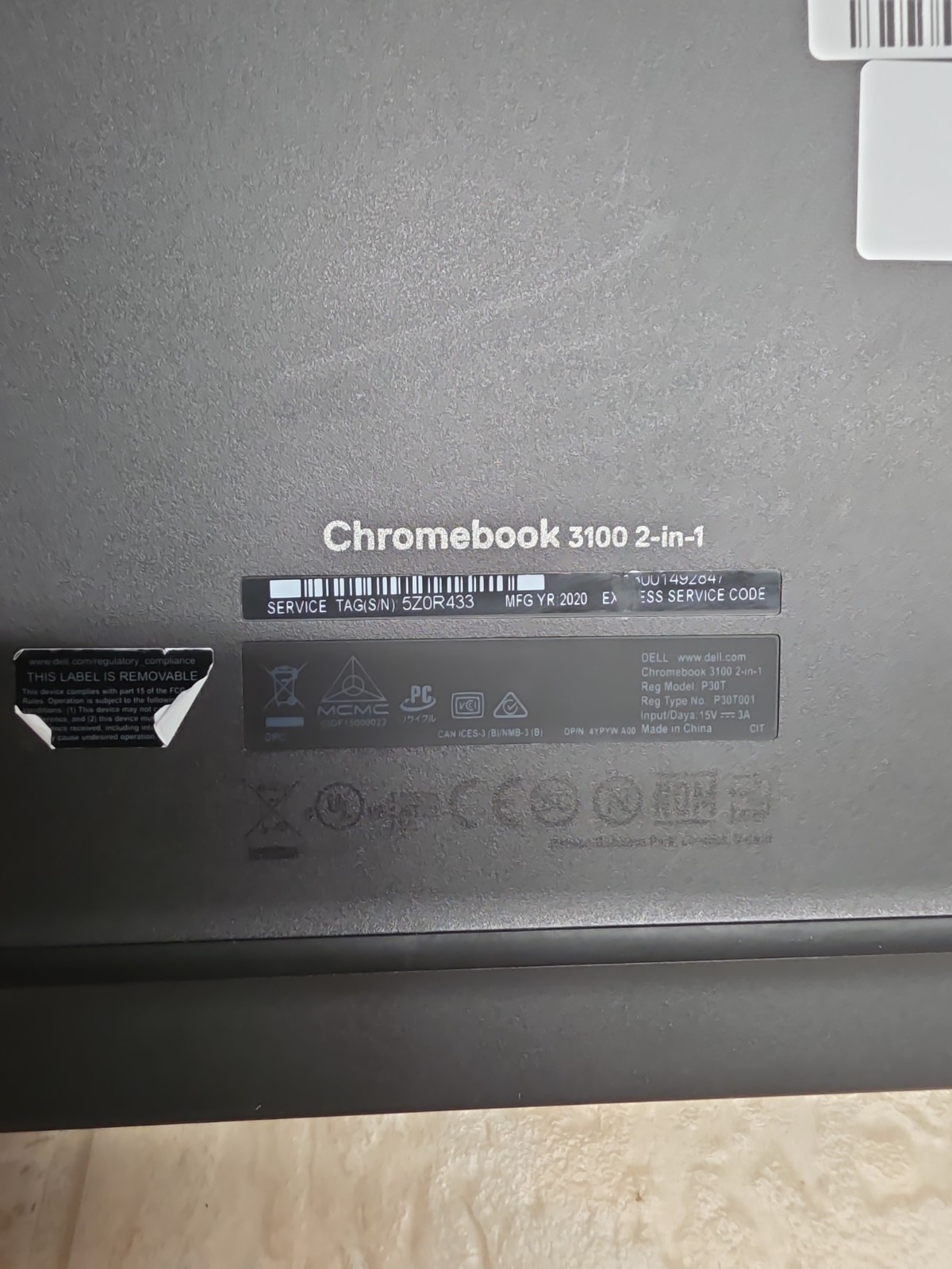 Dell Chromebook 3100 2-in-1 11.6″ Touchscreen Laptop 4GB/ 32GB WiFi Good Conditi