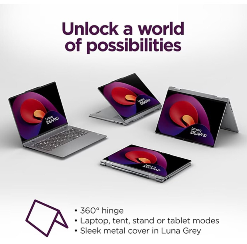 Lenovo IdeaPad 5 2-in-1 14AHP9 Ryzen 7 8845HS 16GB 1TB SSD 14″ FHD+ Touch W11