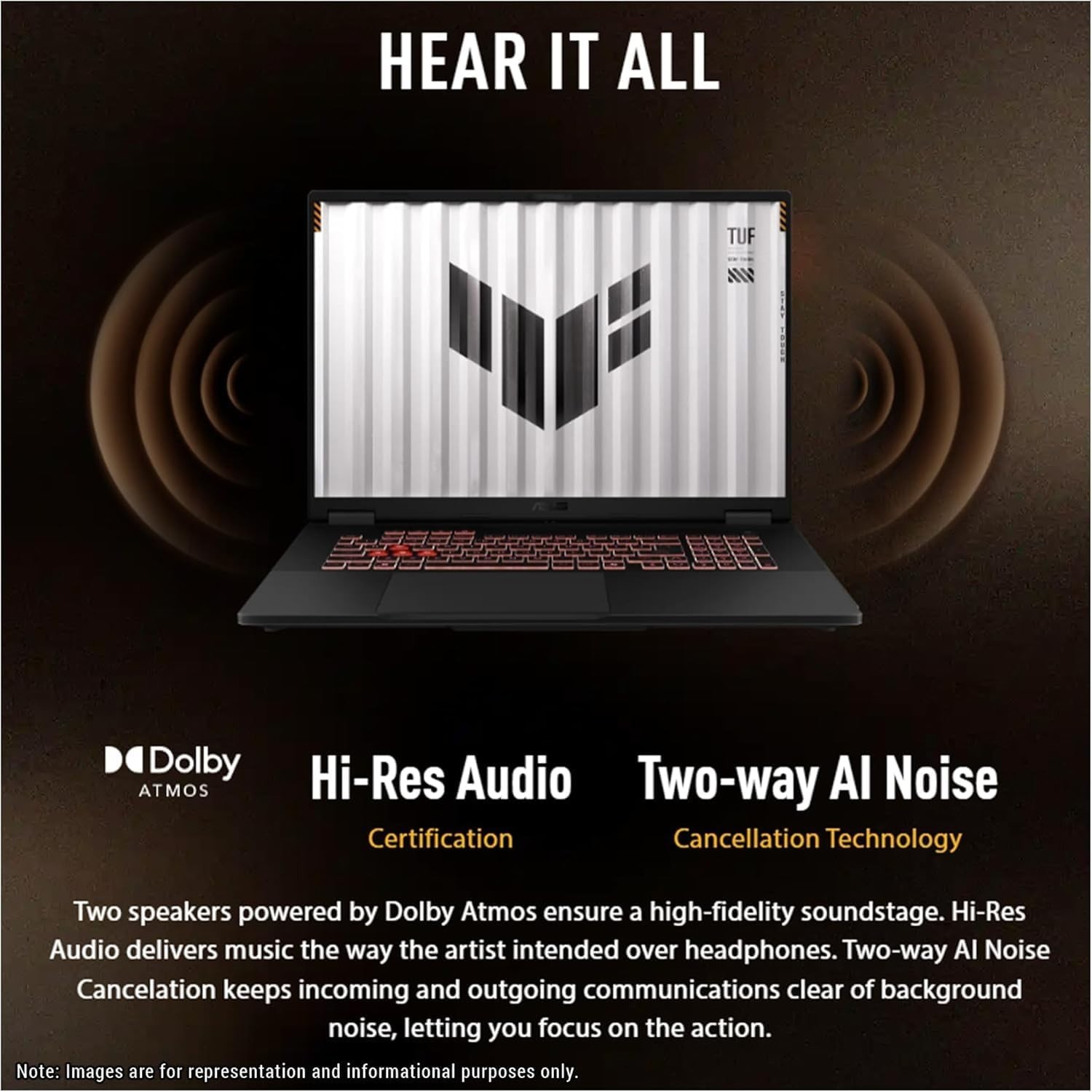 ASUS TUF 18″ WUXGA Gaming Laptop AMD Ryzen 7 260 RTX 5060 64GB DDR5 2TB SSD