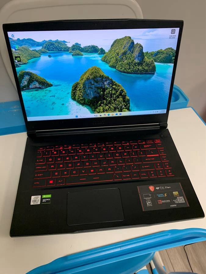 MSI GF65 Thin 15.6” Gaming Laptop Intel I7 10th Gen 16GB RAM Nvidia RTX 1660Ti
