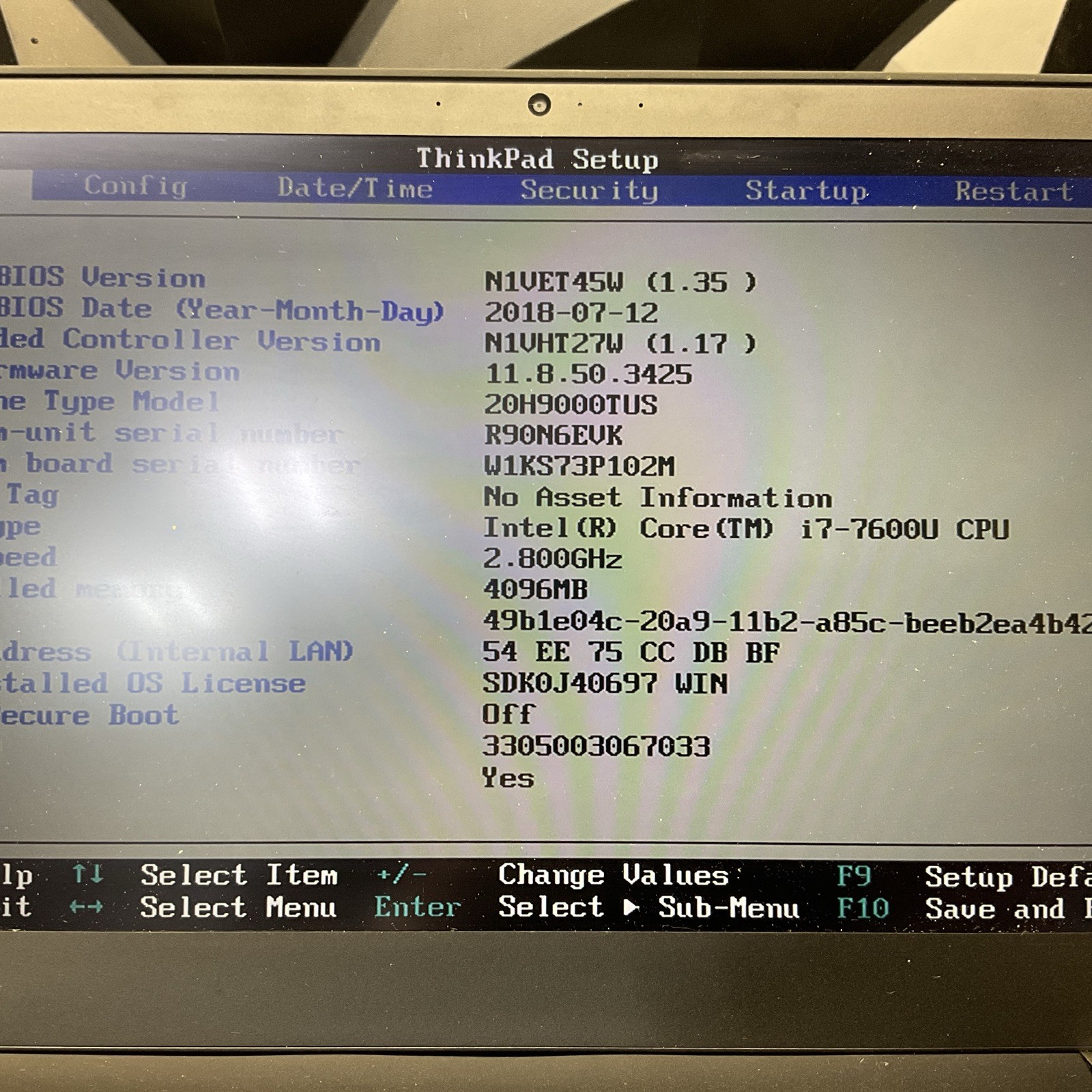 Lenovo ThinkPad T570 / i7 7th Gen / No RAM / No SSD / O20