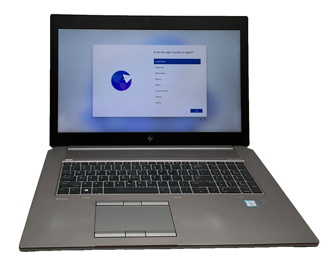 HP ZBook 17 G5 2XD26AV i7-8850H 48gb 512GBx1TB P4200 LAPTOP 5CD8350TQ5