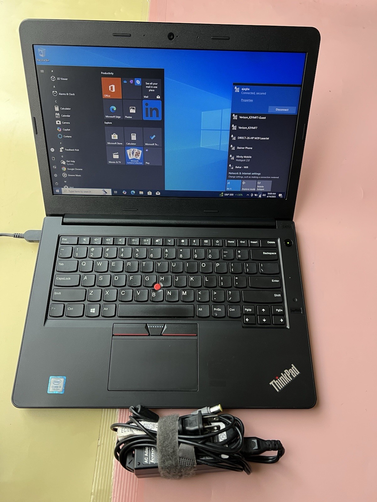 LENOVO THINKPAD E470 Core i5-7200U 16GB RAM 128GB SSD WEBCAM BLUETOOTH HDMI
