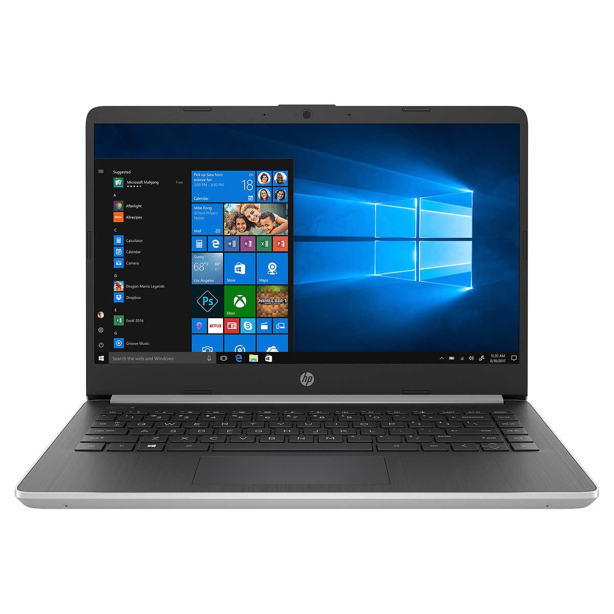 HP 14-dq0005cl 14″ FHD IPS Laptop Intel Pentium Silver N5000 4GB 64GB eMMC Win10