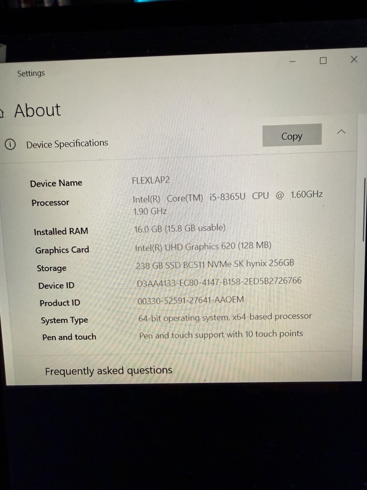 Dell Latitude 7400 2-in-1 Touch Screen 256GB SSD, Intel Core I5 8th Gen, 8GB RAM
