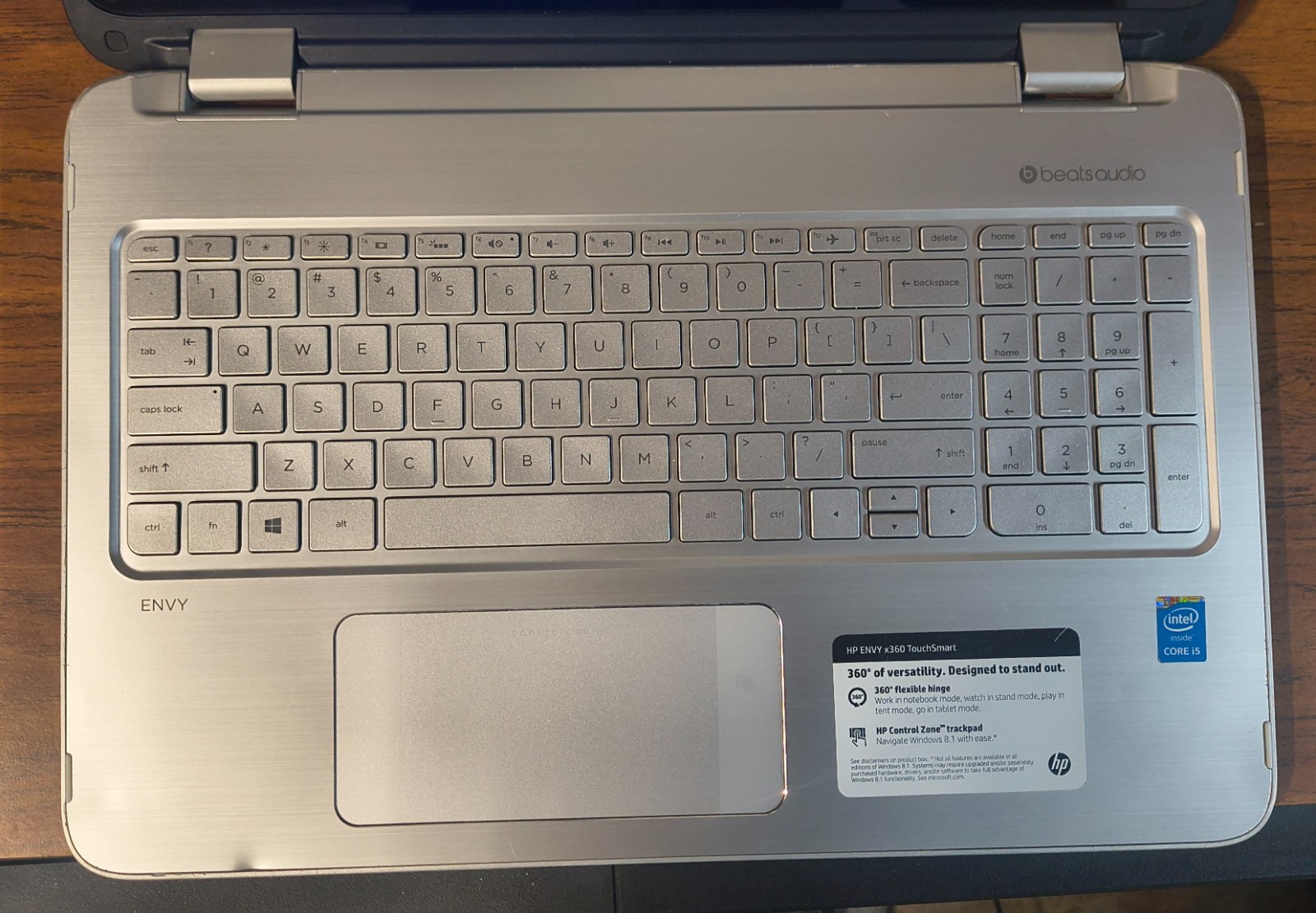 HP Envy x360 15-u010dx (Touch / Windows 11 / Core i5-4210U / 8GB / 250GB)
