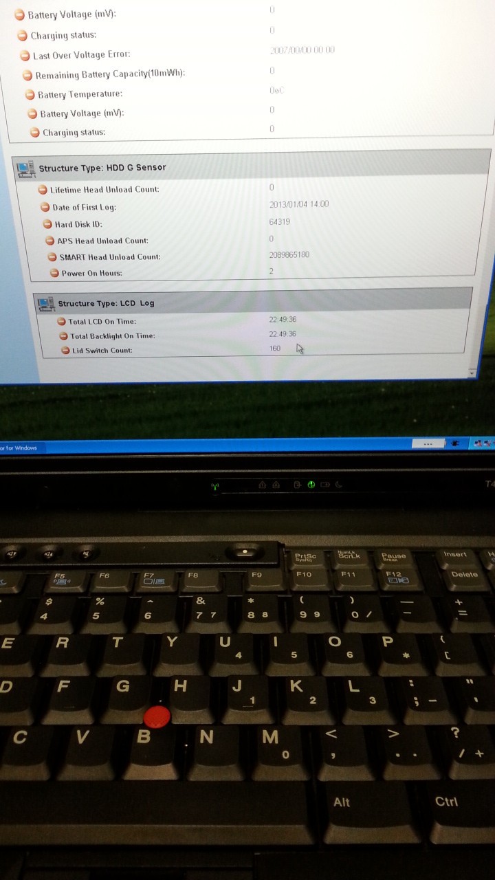 IBM T43 15″ low 23hrs LCD FLEXVIEW XP COLLECTOR SAMSUNG 160GB THINKPAD
