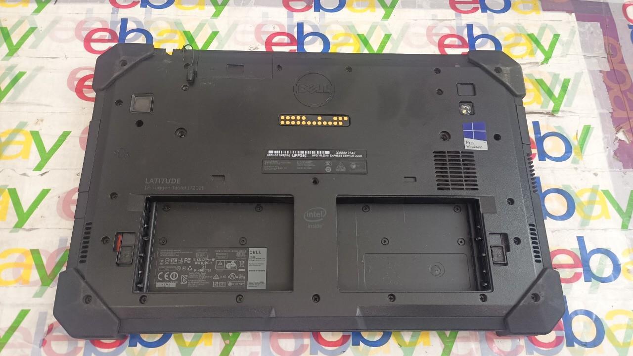 Dell Latitude 7202 Rugged Tablet 5th Gen Core M-5Y71 8GB 128GB Win10 BAD USB