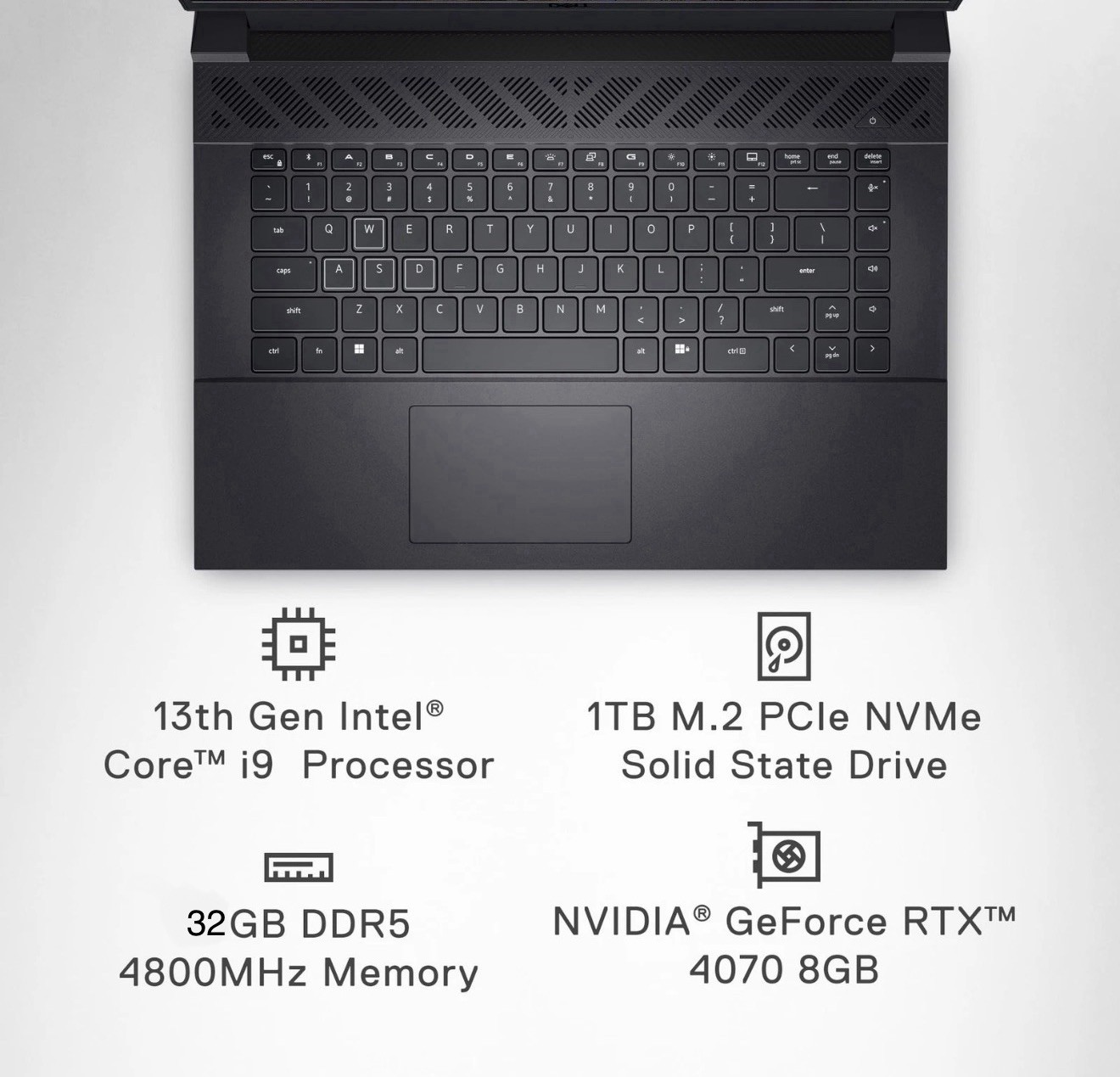 Dell G16 7630 Gaming Laptop i9-13900HX, RTX 4070, 32GB DDR5, 1TB SSD, (OPEN BOX)