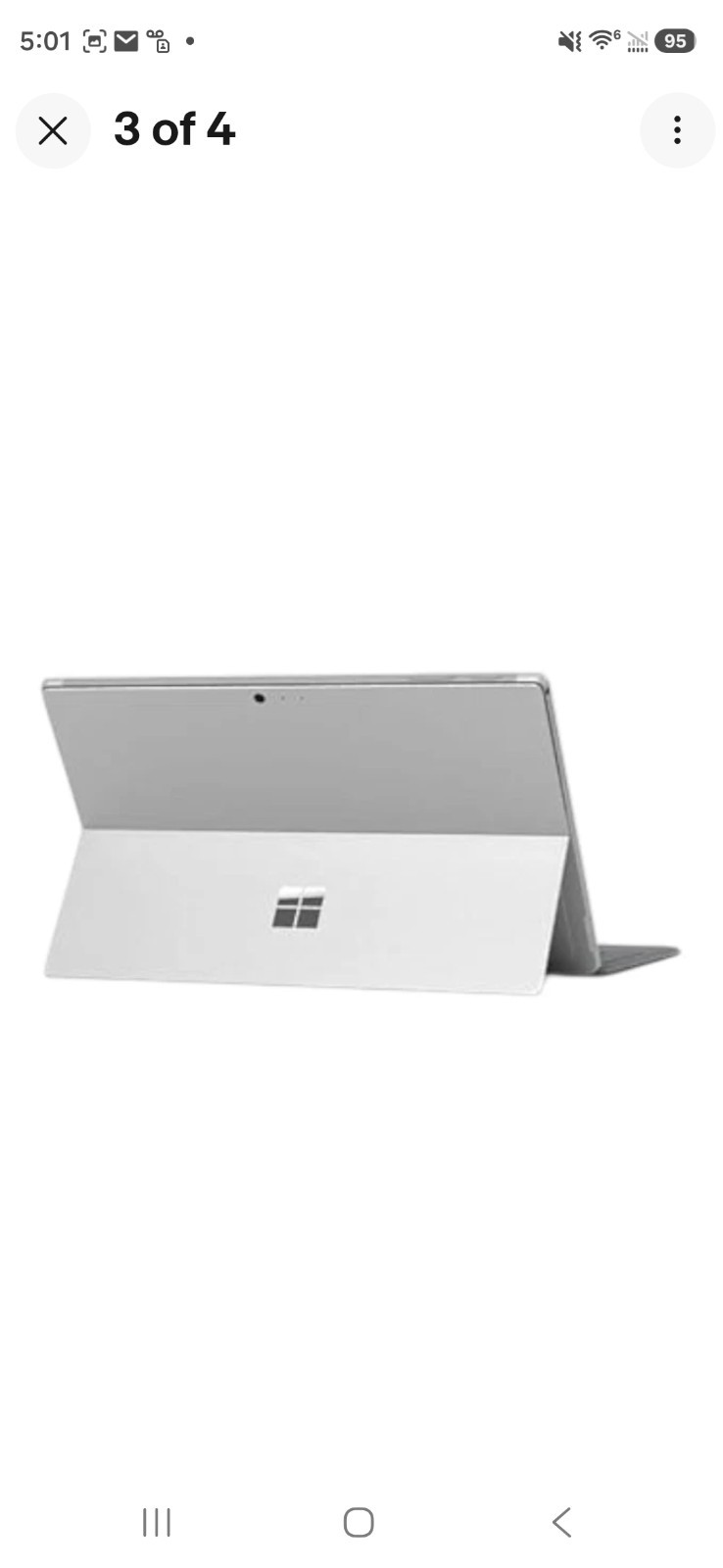 Microsoft Surface Pro 6 1796 i5-8350U 8GB 128GB SSD Win 11 Home w/ Keyboard