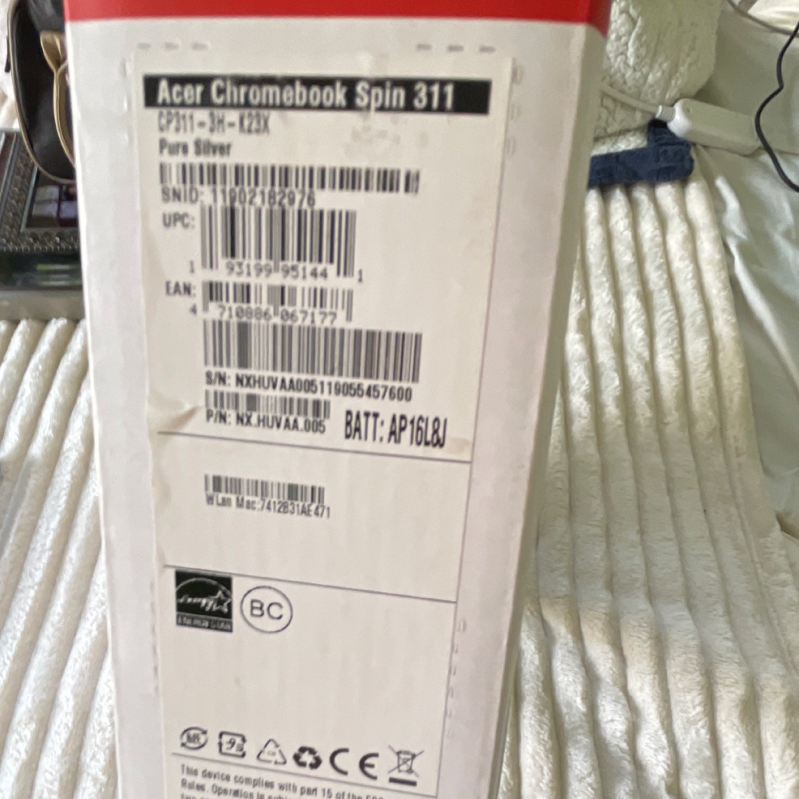 Acer Chromebook Spin 311 CP311-3H-K23X 11.6″ Touch Convertible 4GB 32GB