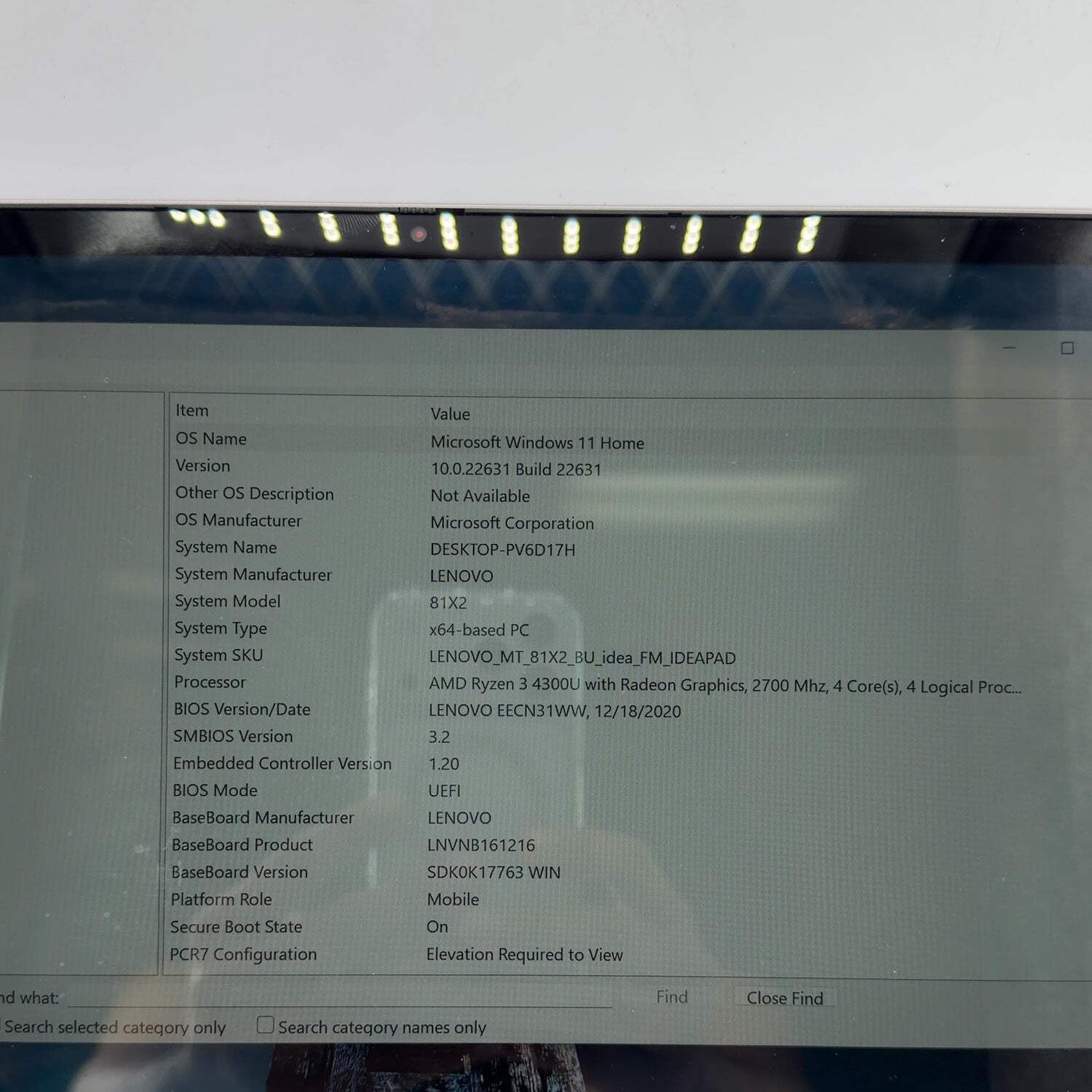 Broken Lenovo IdeaPad 5 14ARE05 14″ Ryzen 3 4300U 2.7GHz 8GB RAM 256GB SSD Read