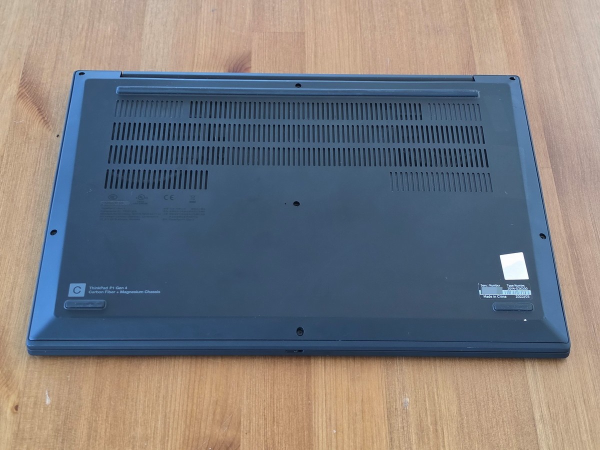 Lenovo ThinkPad P1 Gen 4 i7-11850H 16GB 16″ 2560×1600 NVIDIA RTX 3080 1TB SSD