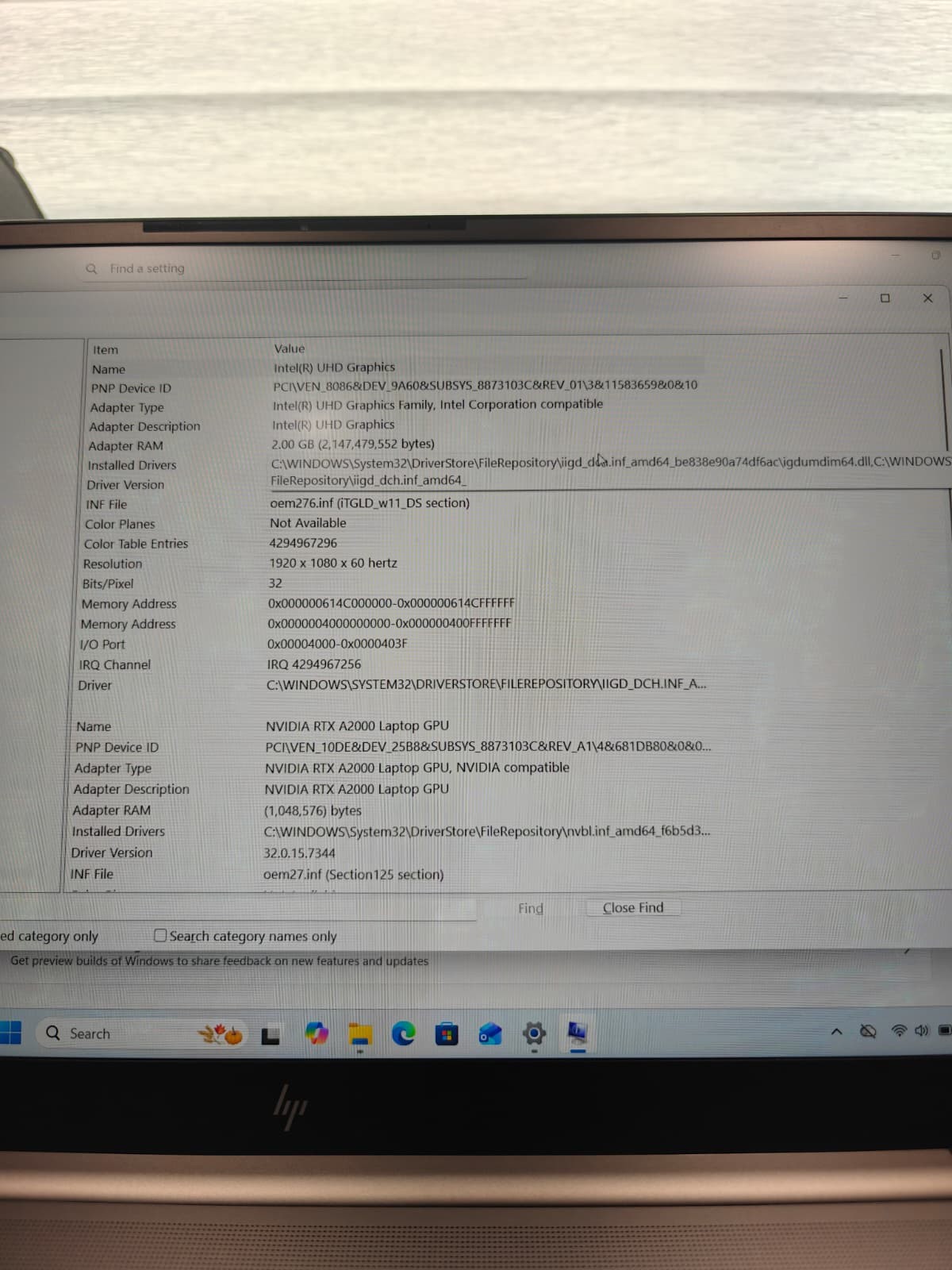 HP ZBOOK STUDIO 15.6 G8 MOBILE i9-11950H 2.60ghz 8 c-16 t NVIDIA RTX-A2000 4GB