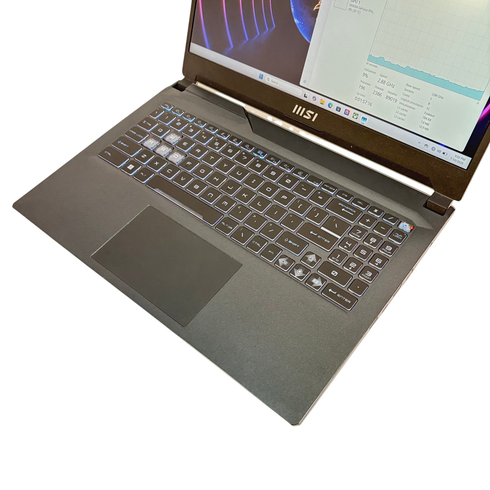 MSI Cyborg 15 A12VF-215US Core i5-12450H 2GHz RTX 4060 16GB RAM 512GB SSD 15.6”