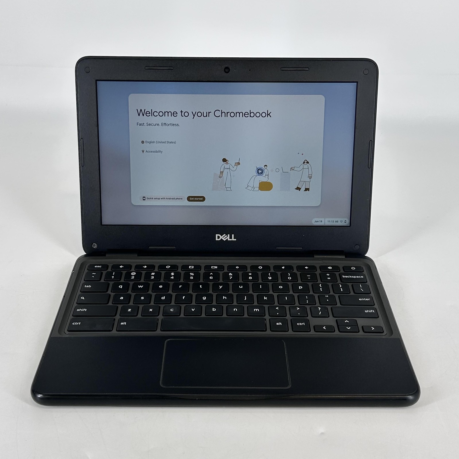 Dell Chromebook 5190 11.6 Black HD 1.1 GHz Celeron 4GB 32GB eMMC Good