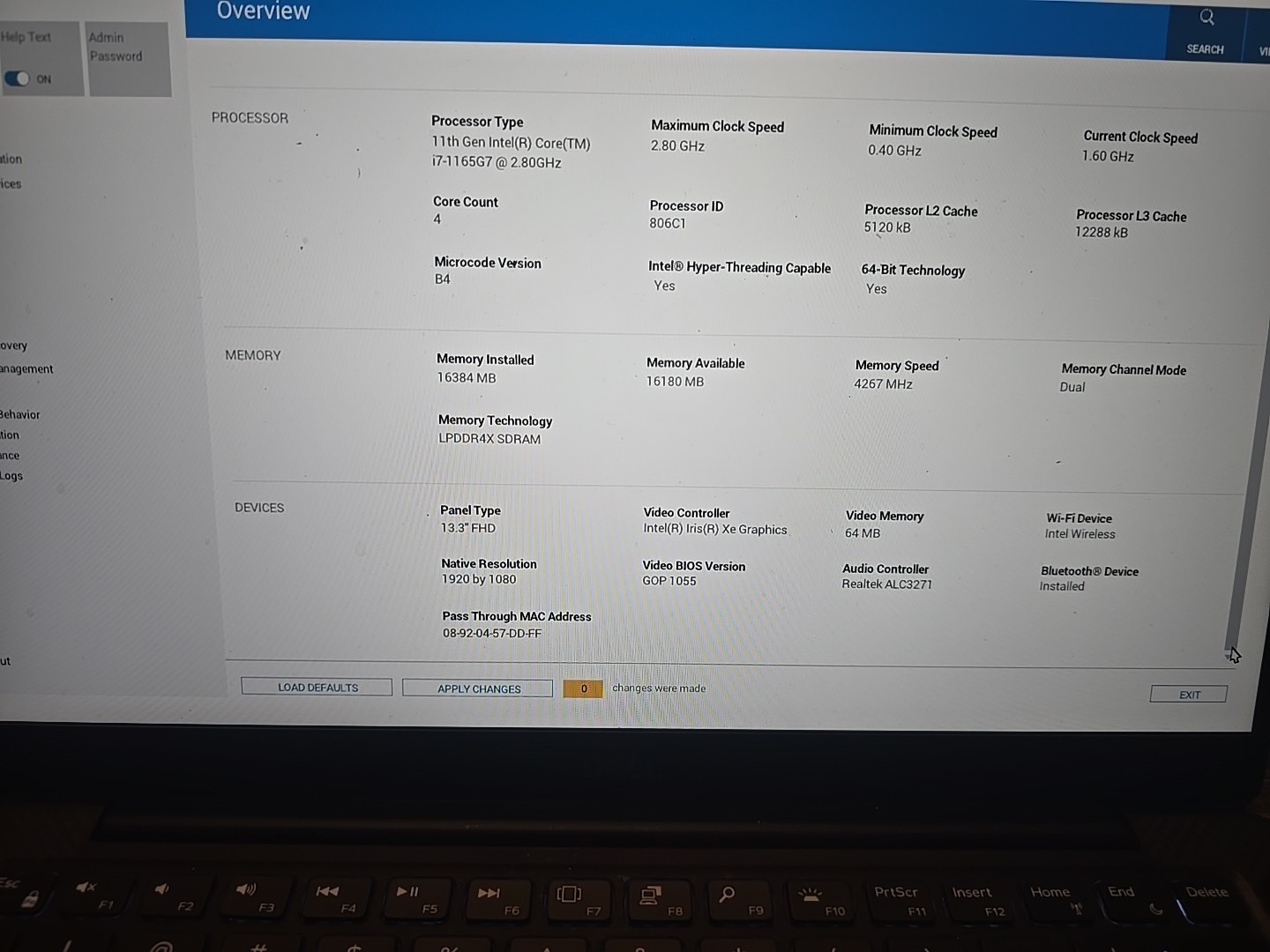 Dell XPS 13 9305 i7-1165G7 @ 2.80 GHz, 16GB RAM, Windows 11 Pro