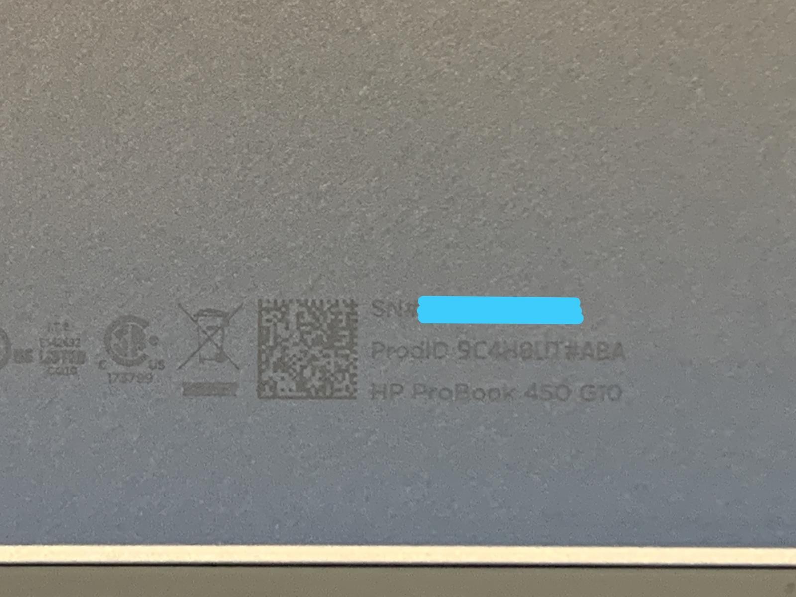 HP ProBook 450 G10 Core i5 1335U 2.50GHz 16GB DDR4 256GB SSD Silver NO OS Dent