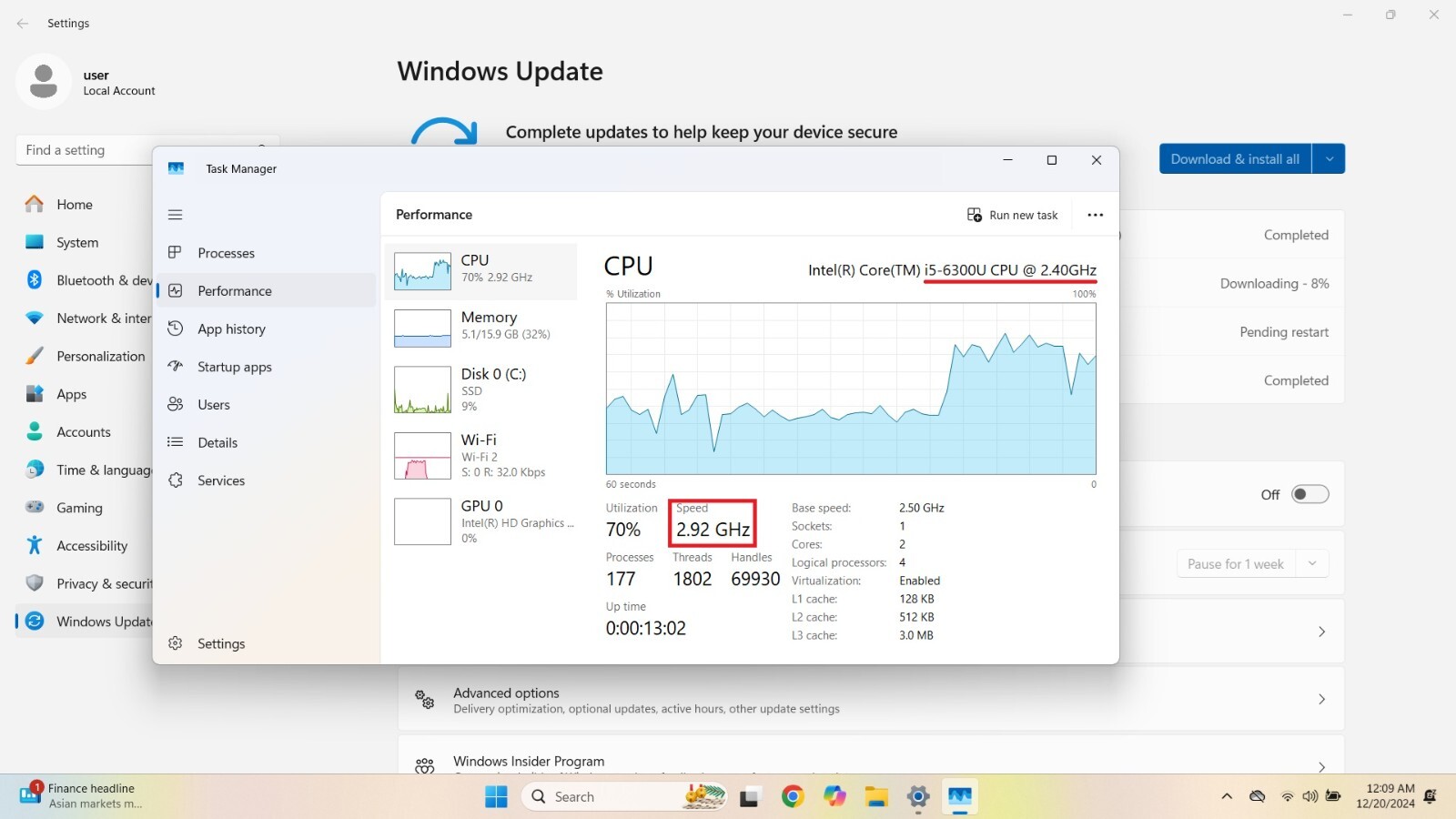 DELL Latitude E5570 15.6” i5 16GB 512GB W11 Adobe CS 6.0 Office VISIO 2016 Dock