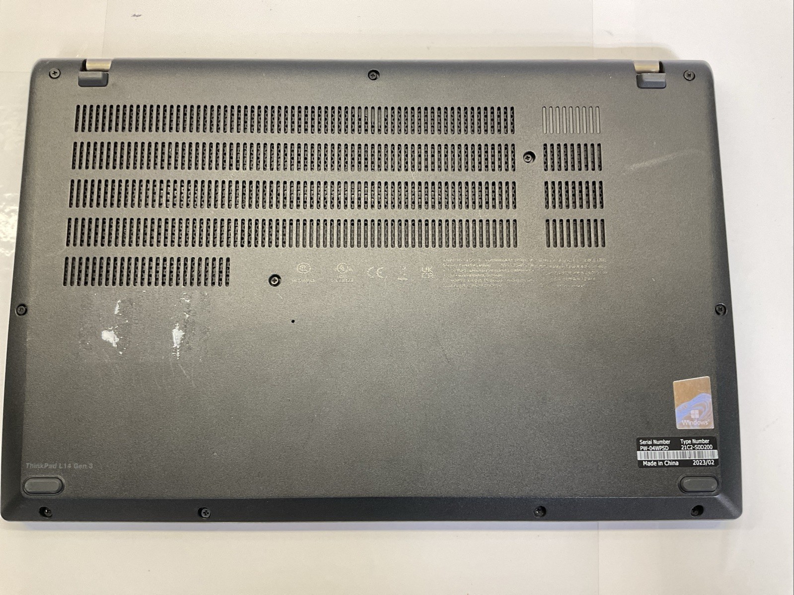 Lenovo ThinkPad L14 Gen 3 | Intel Core i5-1245U 12th Gen | Powers On(J3)