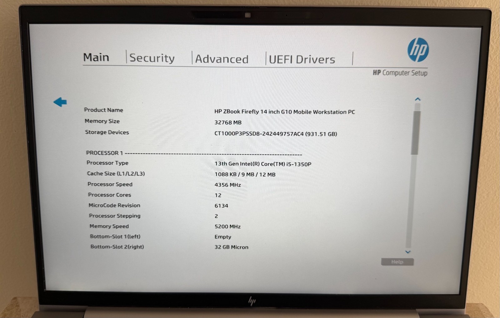 HP ZBook Firefly 14 G10 Laptop Intel i5 1350P 32GB 1TB Win 11 Pro 7Z1A6UT#ABA