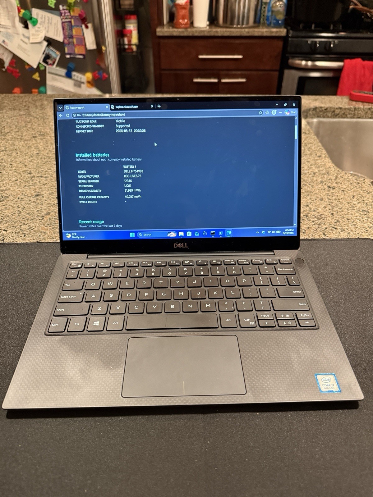 Dell XPS 13 9380 i7-8565U 16GB 512GB NVMe SSD 13.3″ FHD Win 11 Pro