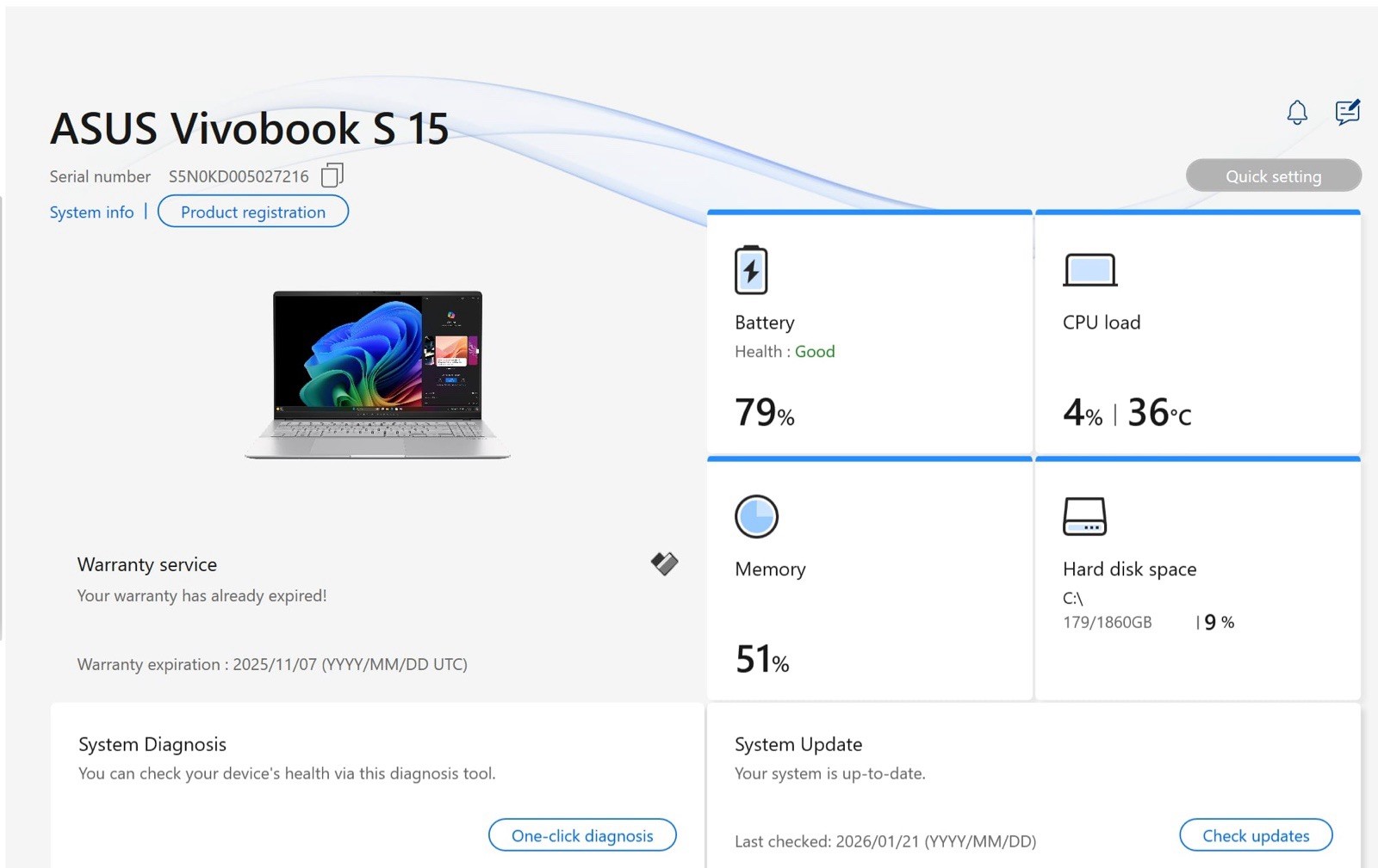ASUS Vivobook S 15 S5507QA Snapdragon X Elite 32GB RAM 1.82TB SSD 15″ Silver