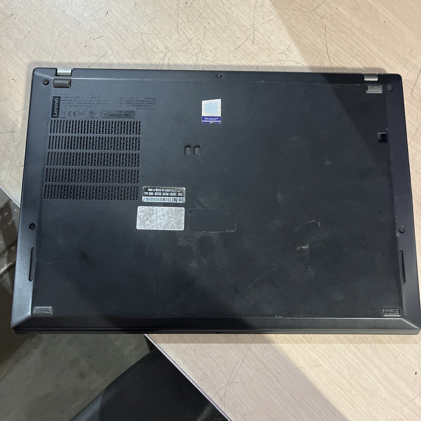 LENOVO THINKPAD T490S INTEL CORE I5 8TH GEN 1.60GHZ 16GB RAM NO HD